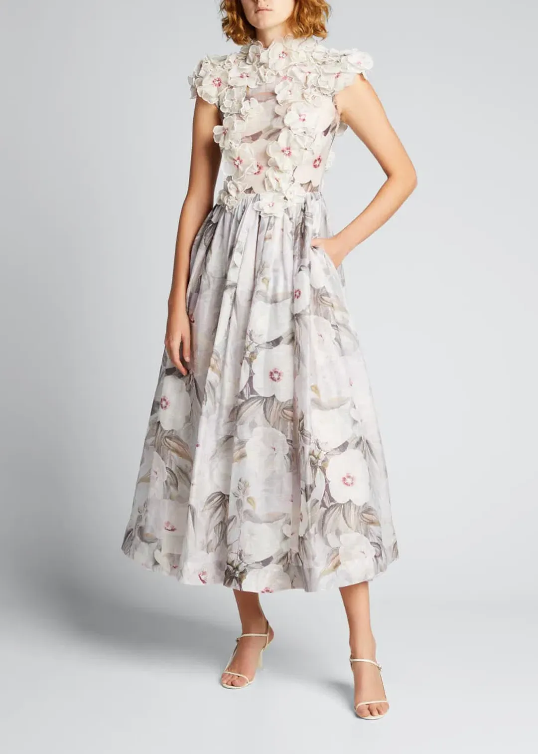 Zimmermann Botanica Rose Mallow Gown Floral Size 0/ AU 8 for rent on The Volte - main image