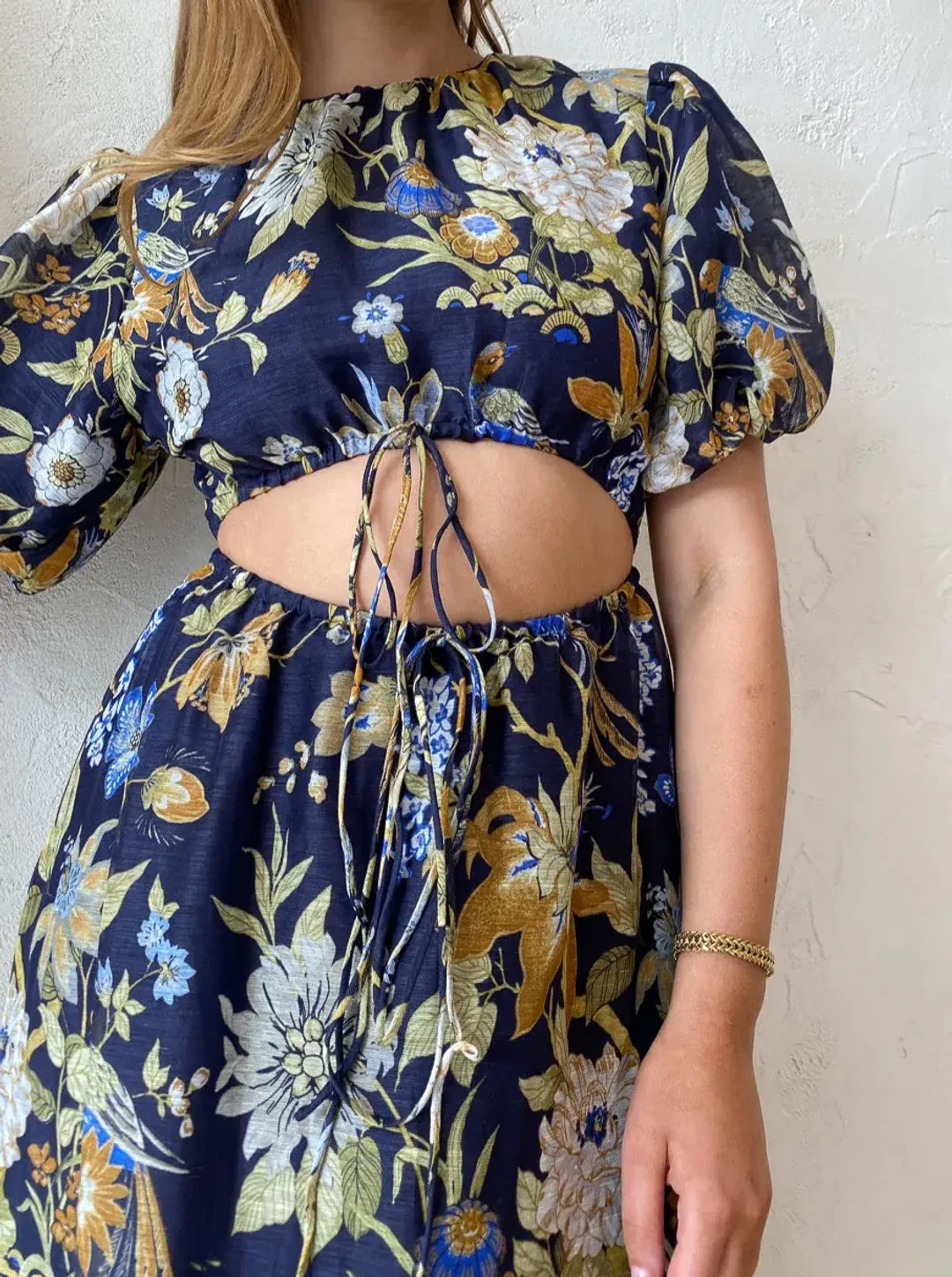 Sir The Label Lilian Puff Sleeve Dress Floral Size 8 for rent on The Volte - main image