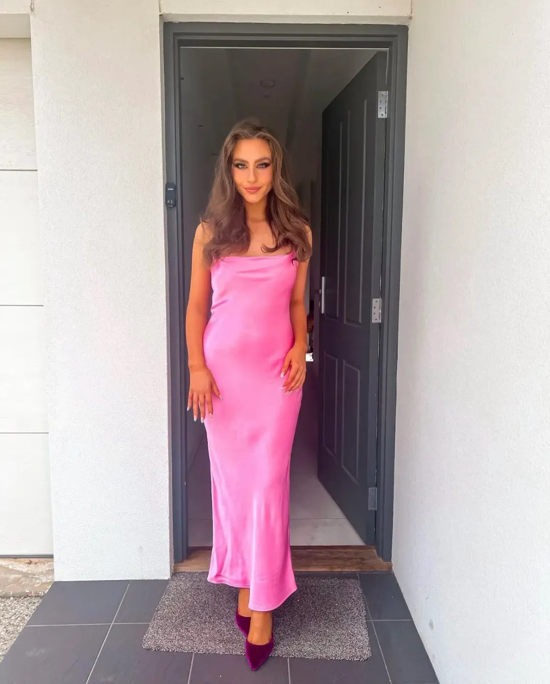 Bec & Bridge Malyka Dress Pink Size 8 for rent on The Volte - main image