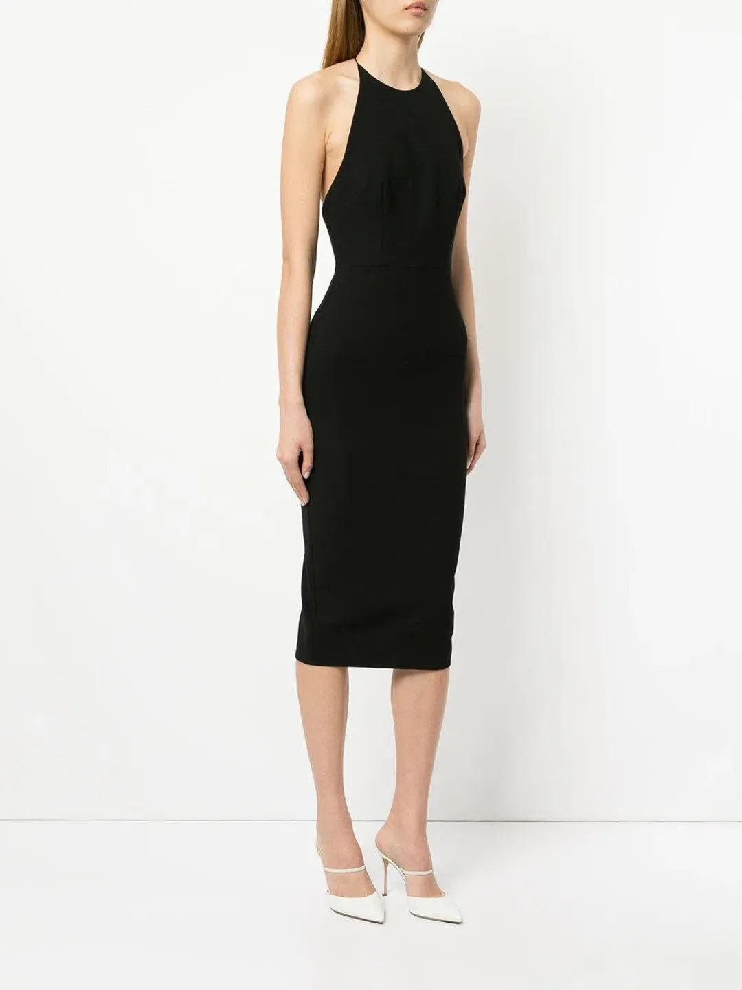 Alex Perry Lila Midi Dress Black Size 10 for rent on The Volte - main image