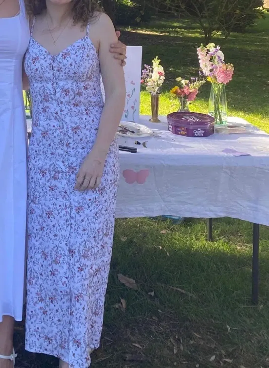 Sir the Label Haisley Linen Midi Dress Floral-Print  Size 6  for rent on The Volte - main image