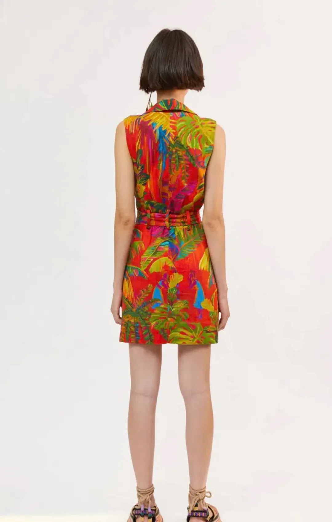 Farm Rio Urben Jungle Mini Dress Print Size 6  for rent on The Volte - main image