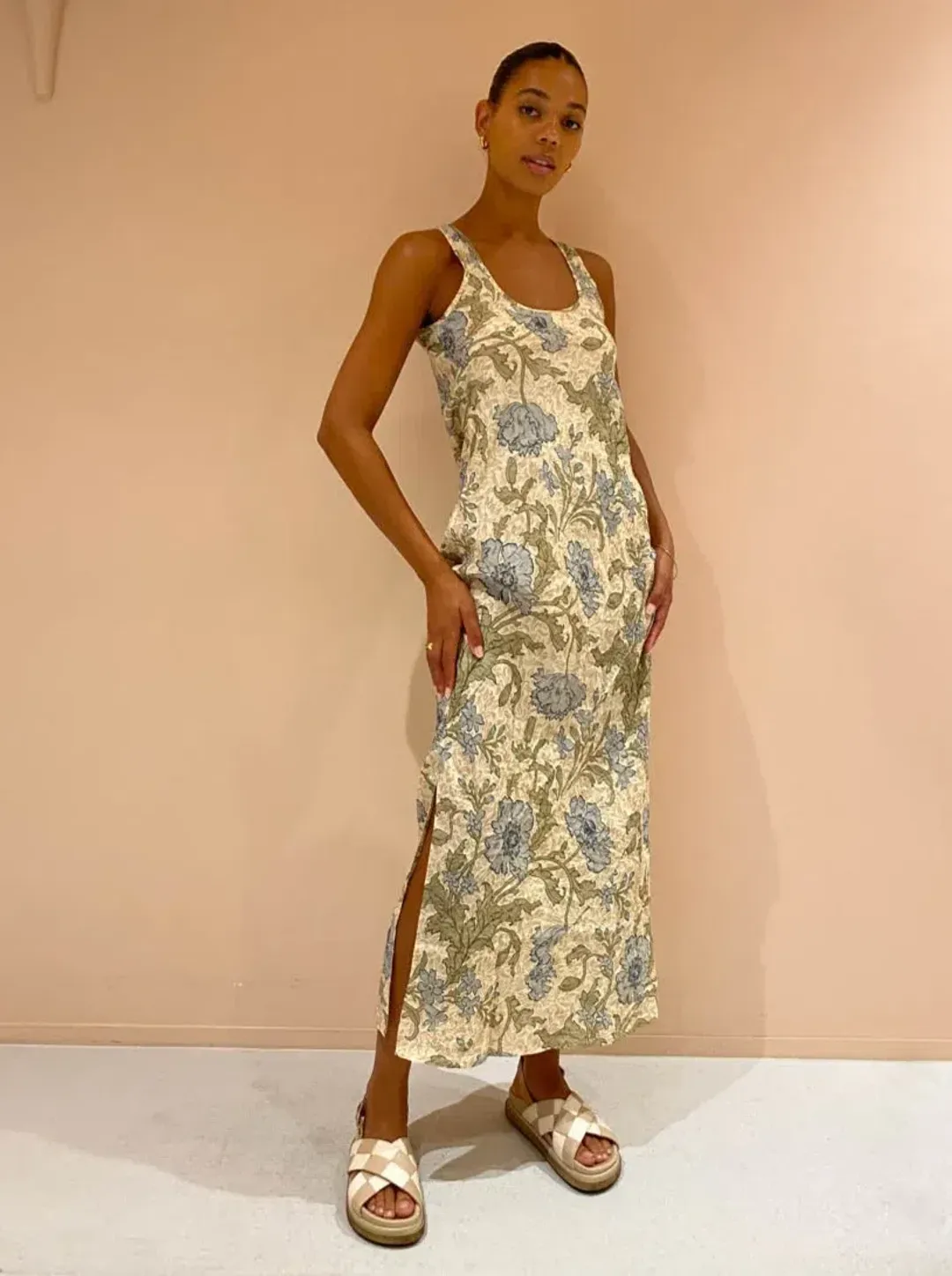 Sir the Label Maev Slip Dress Florence Print AU12 for rent on The Volte - main image