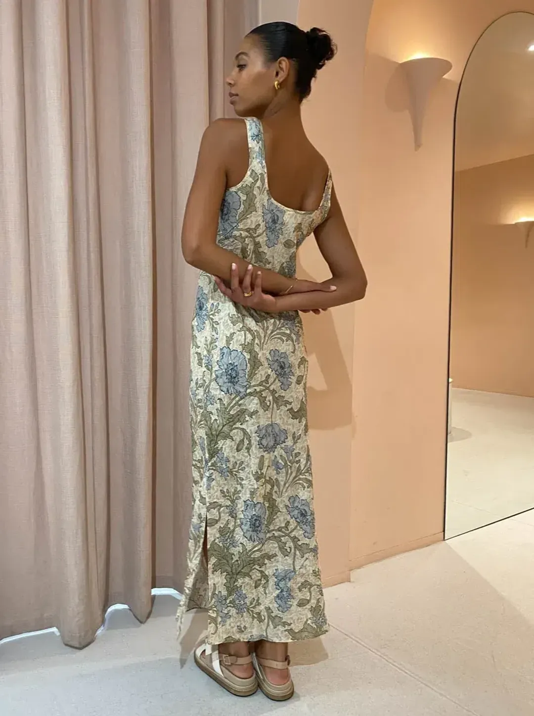 Sir the Label Maev Slip Dress Florence Print AU12 for rent on The Volte - main image