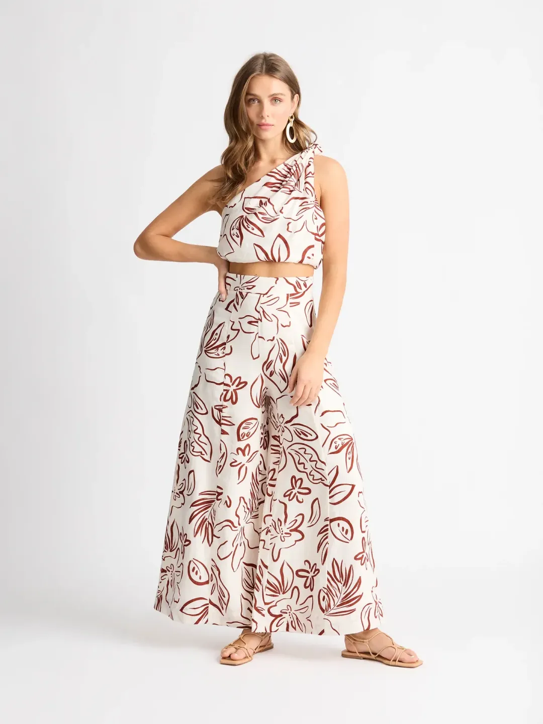 Sheike Byron Palms Pant Size 12  and Top Set Print  Size 10 for rent on The Volte - main image