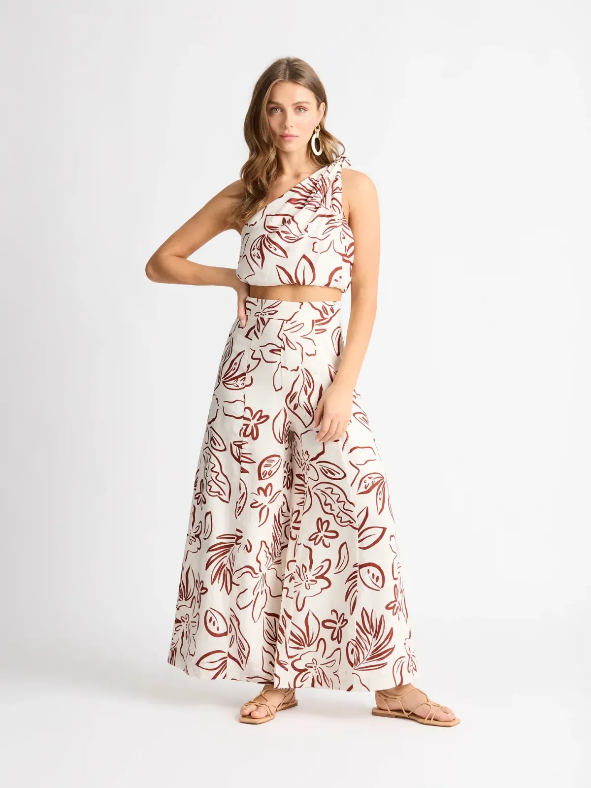 Sheike Byron Palms Pant Size 12  and Top Set Print  Size 10 - Image 1