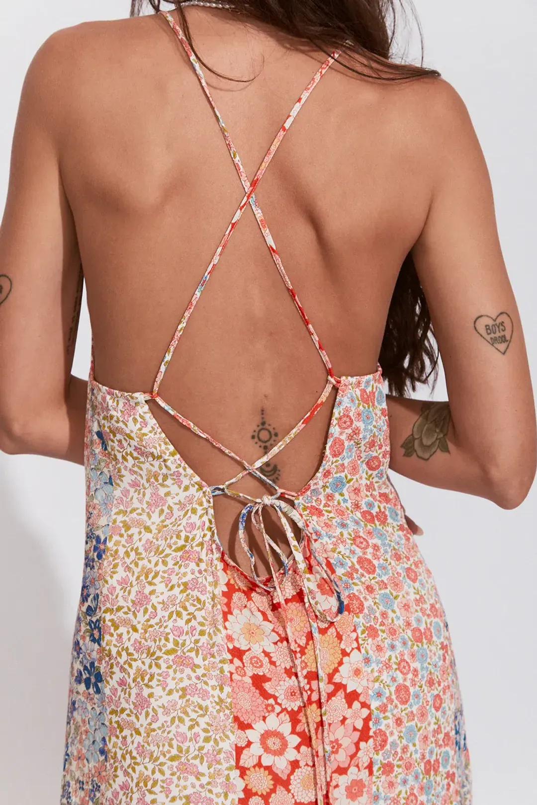 Arnhem Clothing Aurora Strappy Midi Dress Floral Multi Size 10 for rent on The Volte - main image