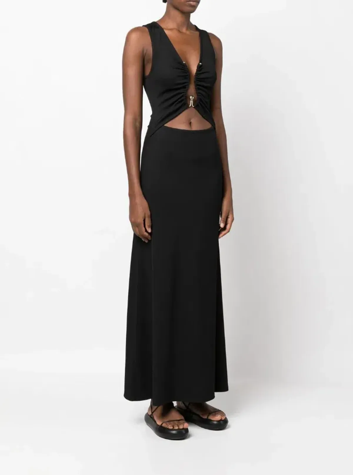Christopher Esber Polar Orbit Cut-out Maxi Dress Black Size AU 14 - Image 1