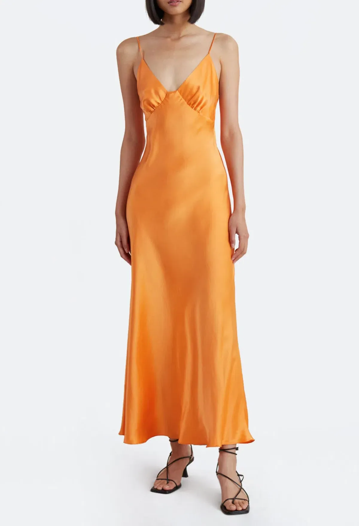 Bec & Bridge Amber V Maxi Dress Nectarine Orange Size 12 / L - Image 1