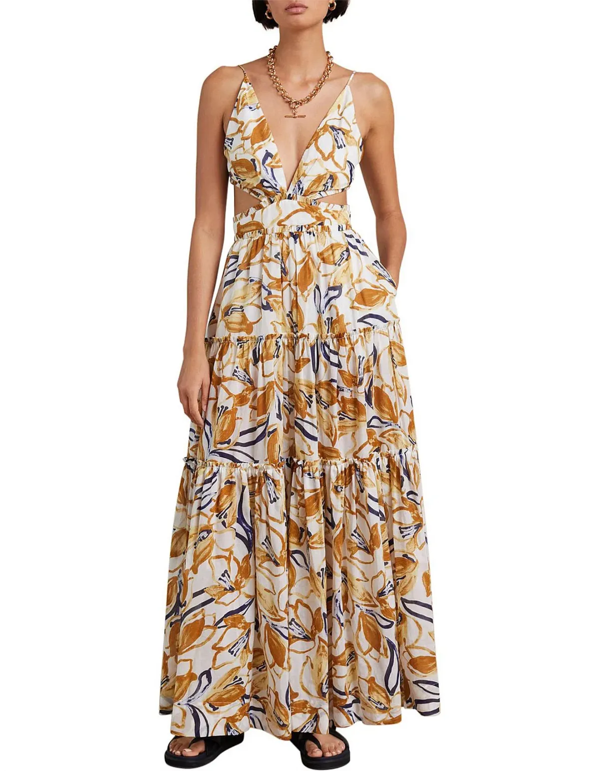 Bec & Bridge Eugenie Maxi Dress Print Size 8 - Image 1