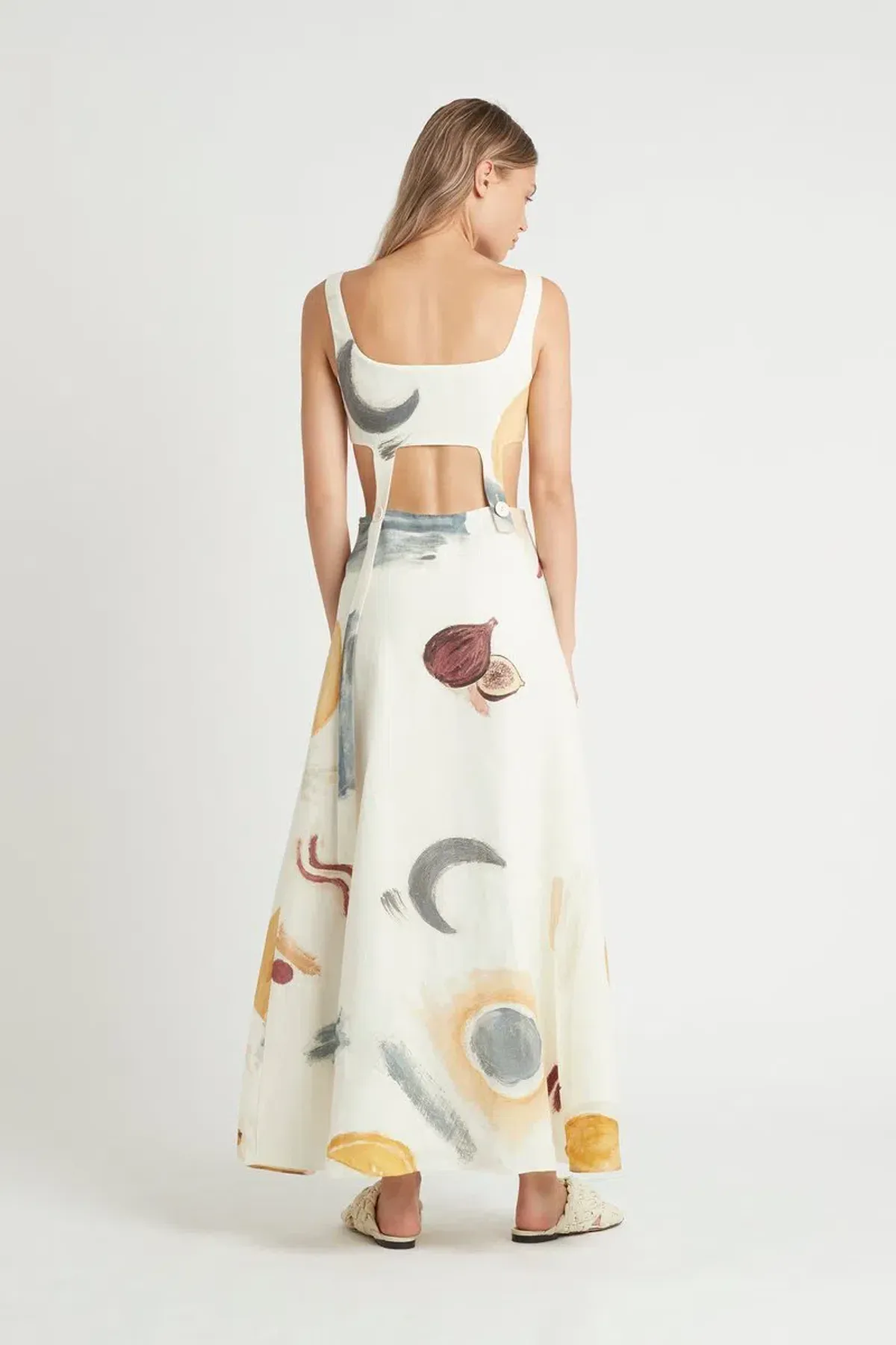 Sir the Label Martine Button Up Dress Print Size 8 - Image 2