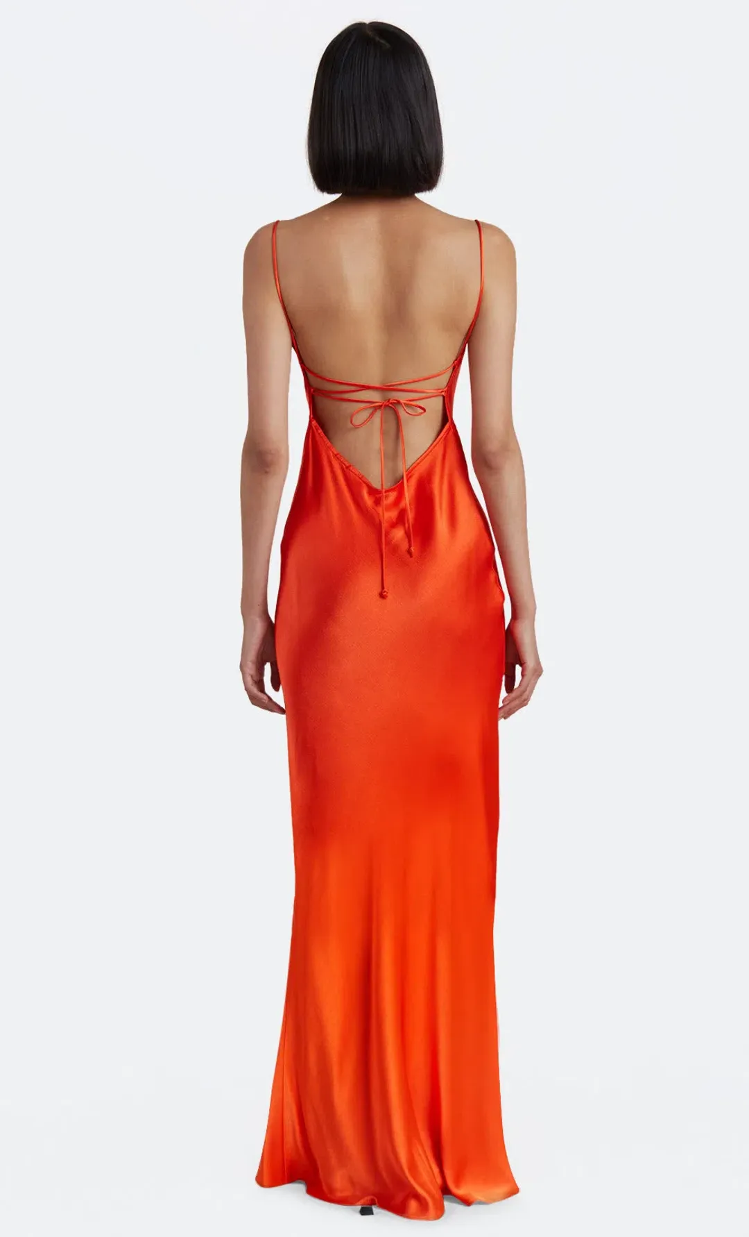 Bec & Bridge Lorelai Tie Maxi Dress Fire Red  Size 8 for rent on The Volte - main image