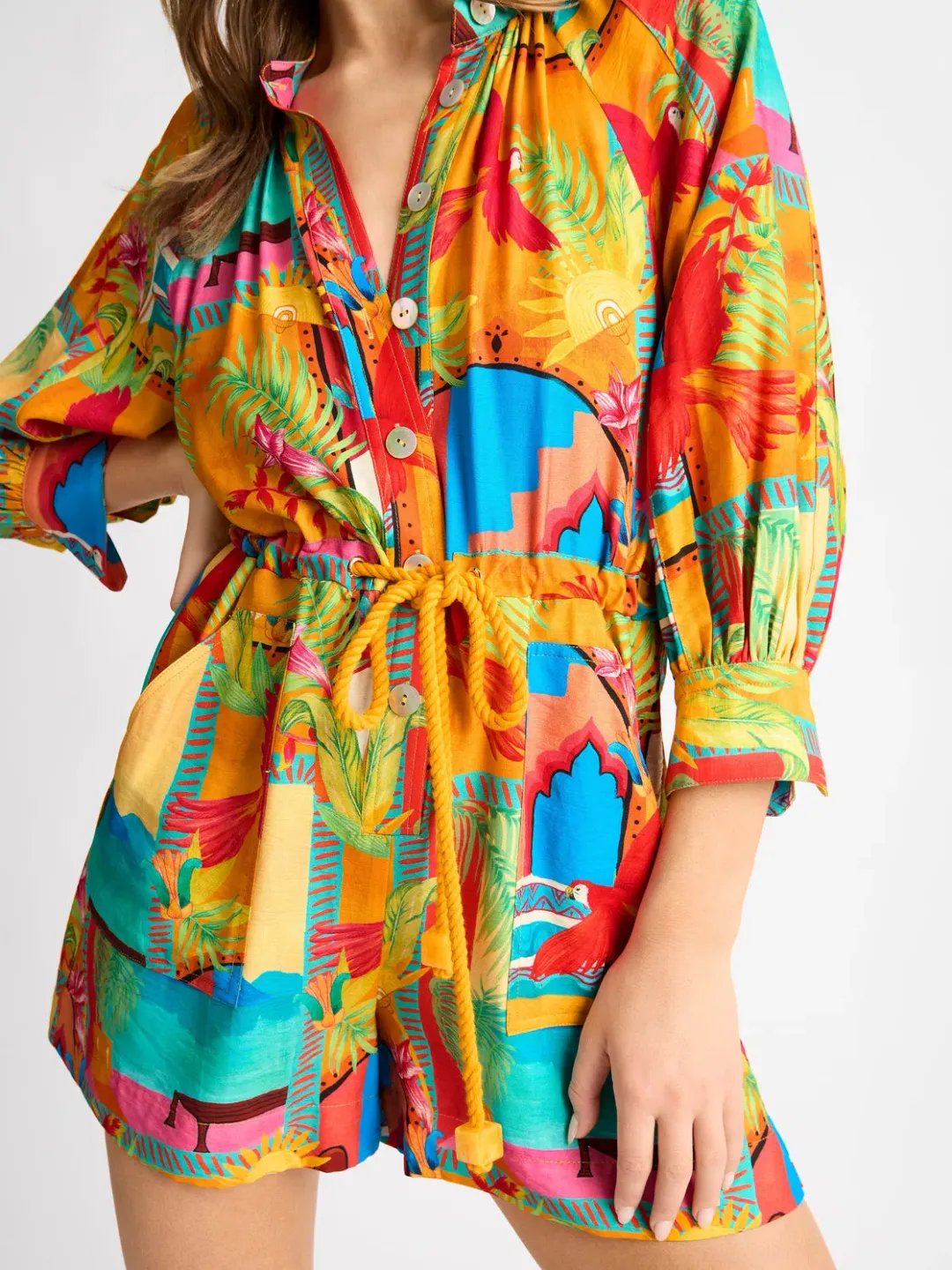 Sheike Aztec Paradise Playsuit Size 10 for rent on The Volte - main image