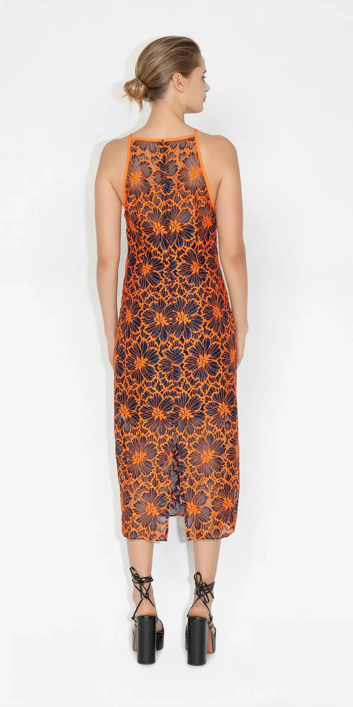 Cue Contrast Floral Lace Dress Size 10 - Image 2