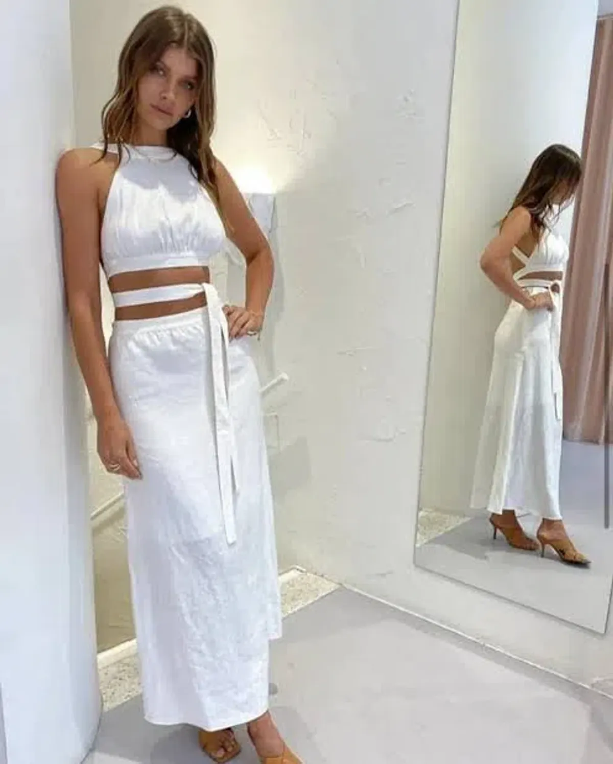 Sir the Label Ambroise Open Back Gown White Size 1 / Au 8 - Image 3