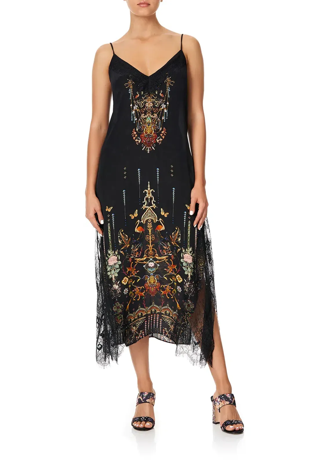 Camilla Rebelle Rebelle Midi Lace Slip Dress Size XS / Au 8 for rent on The Volte - main image