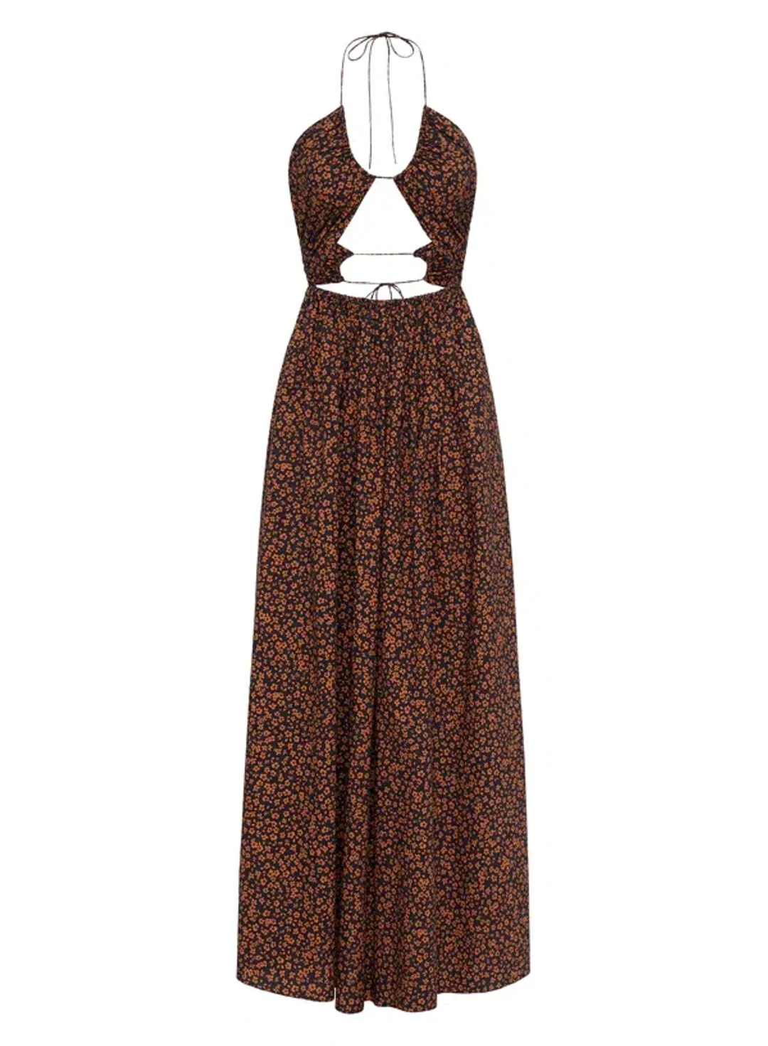 Matteau Bandeau Tie Dress Brown Size 8  for rent on The Volte - main image