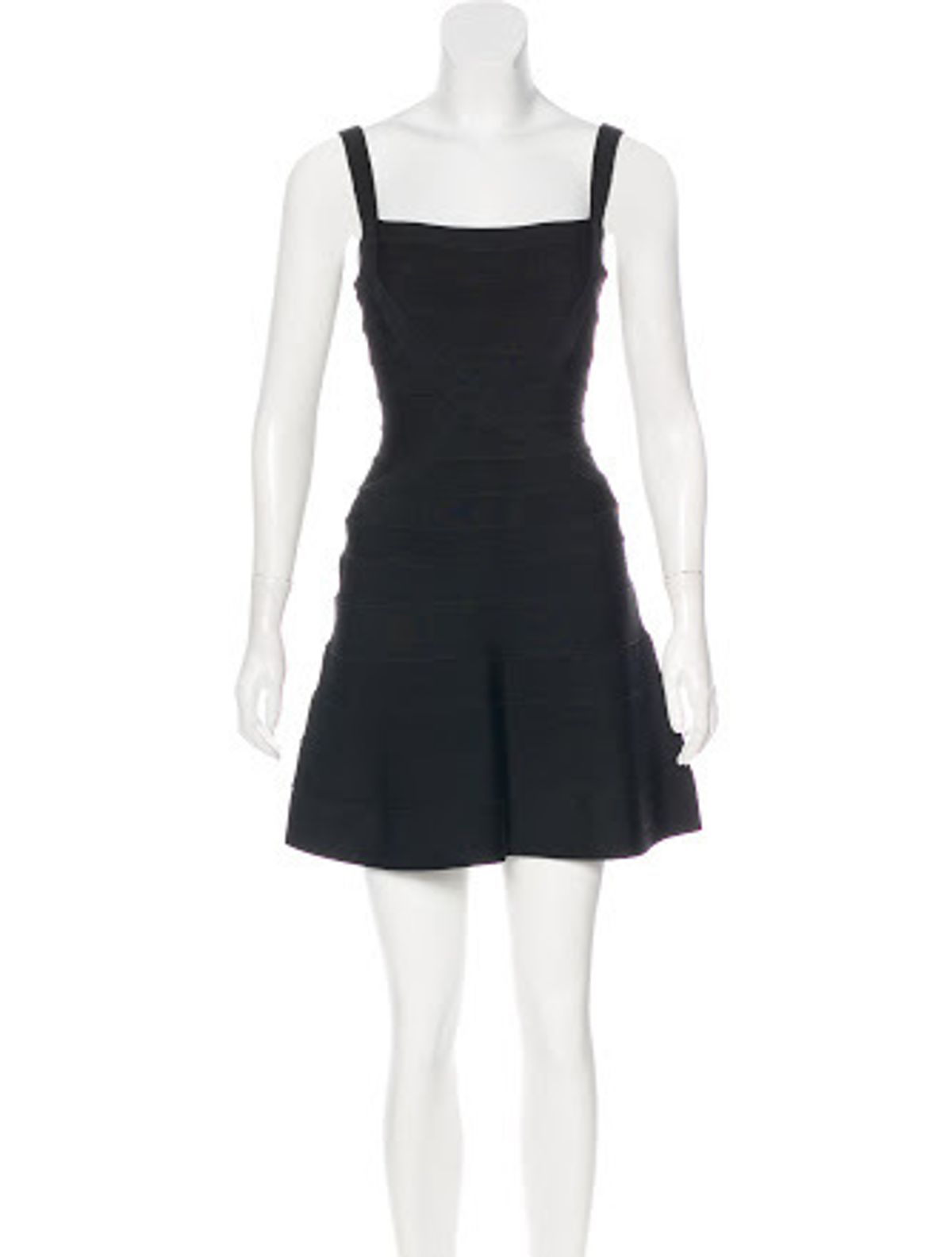 Herve Leger Black Cocktail Dress - Image 2