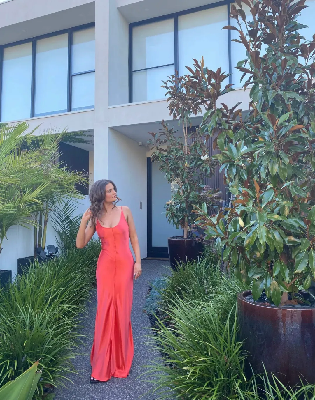 Dominique Healy Sloane Dress in Melon Size 0 / AU 6 for rent on The Volte - main image