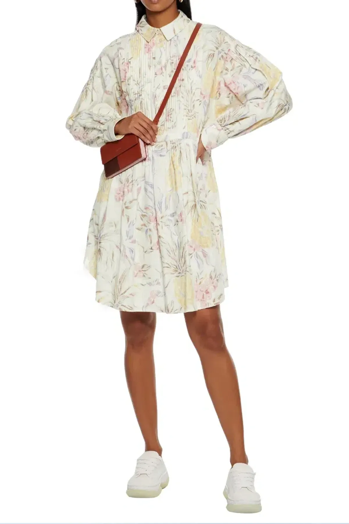 See by Chloe Pleated Dress Floral Size 40 /AU 16  - Image 1