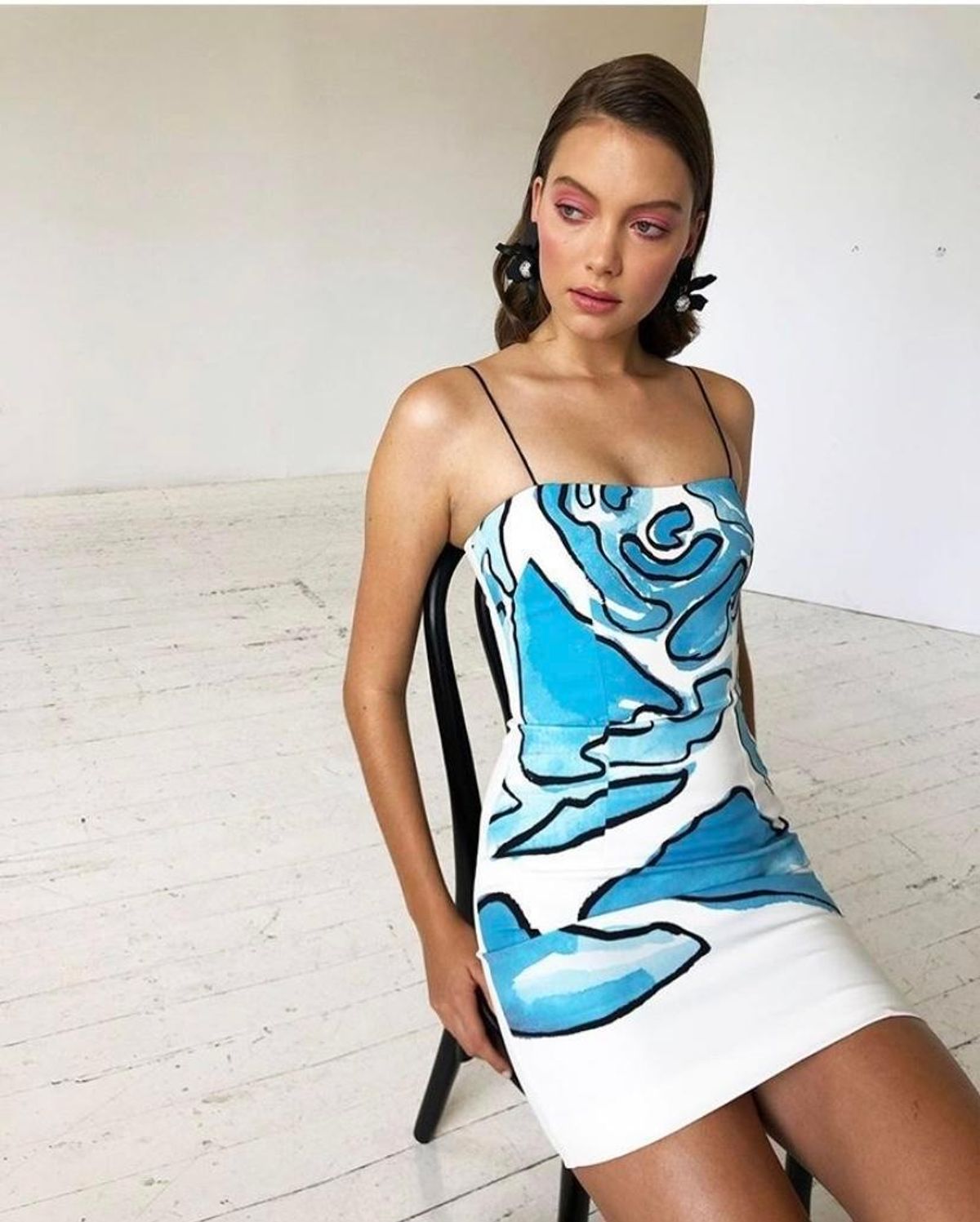 By Johnny Watercolour floral shift mini Dress Size 8 - Image 1