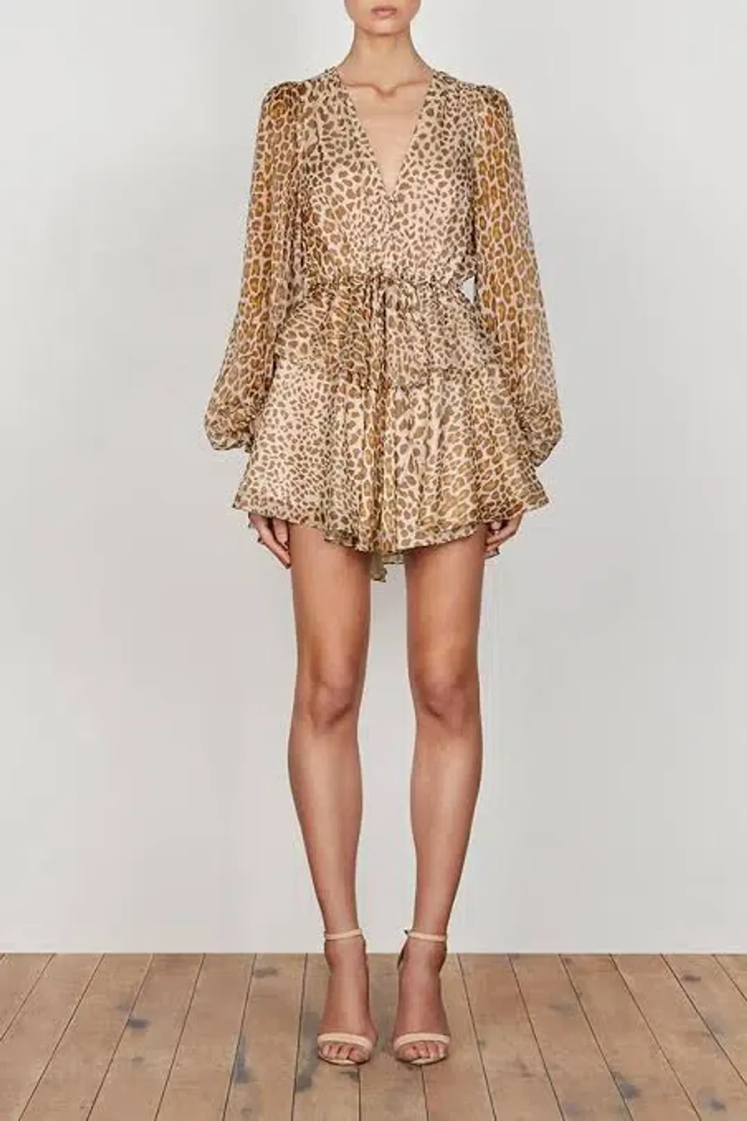 Shona Joy Ghetty Dress Leopard Print Size 8 for rent on The Volte - main image