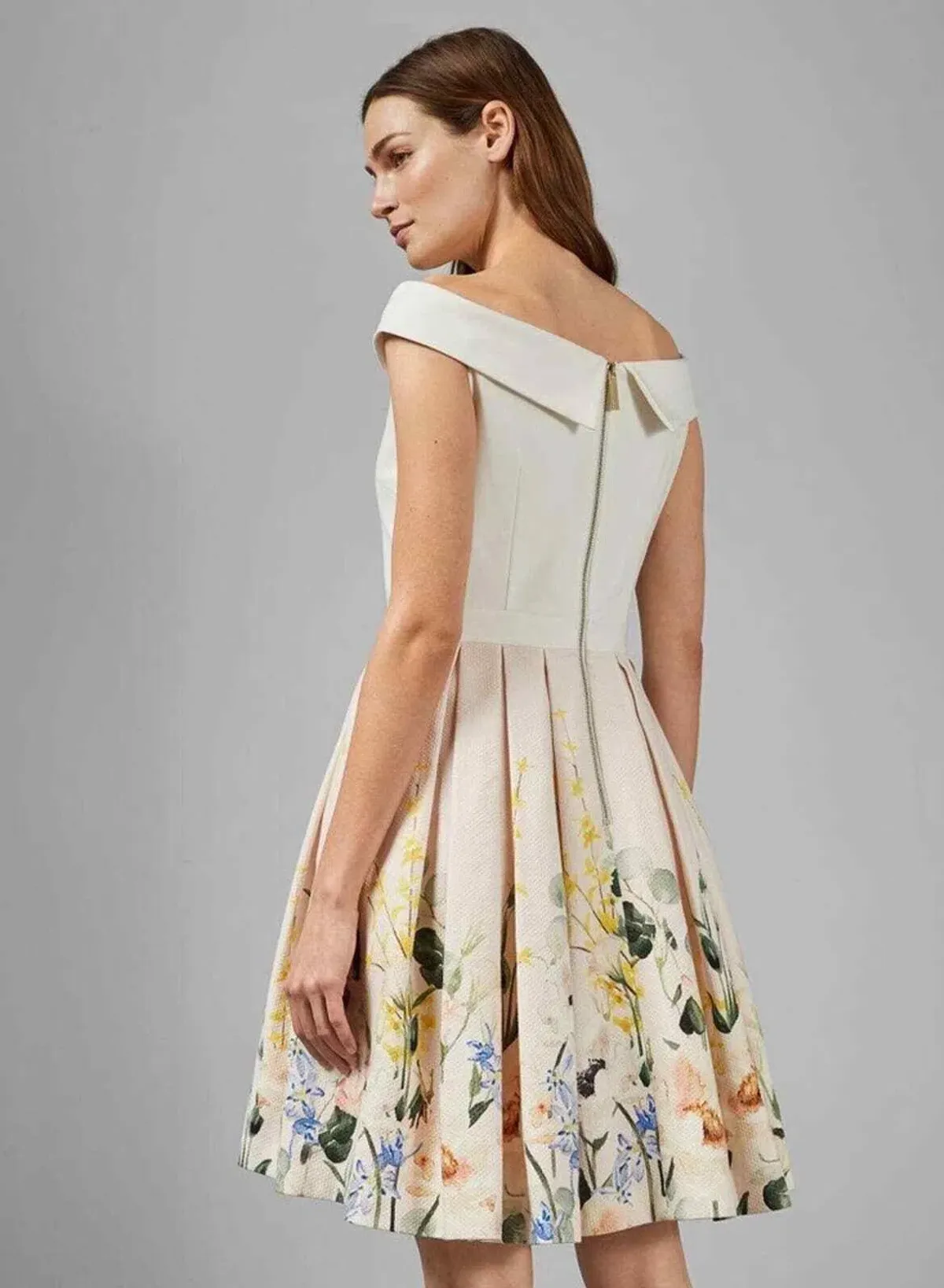 Ted Baker Oceanne Elegance Full Skirt Dress Floral Size 8 - Image 4