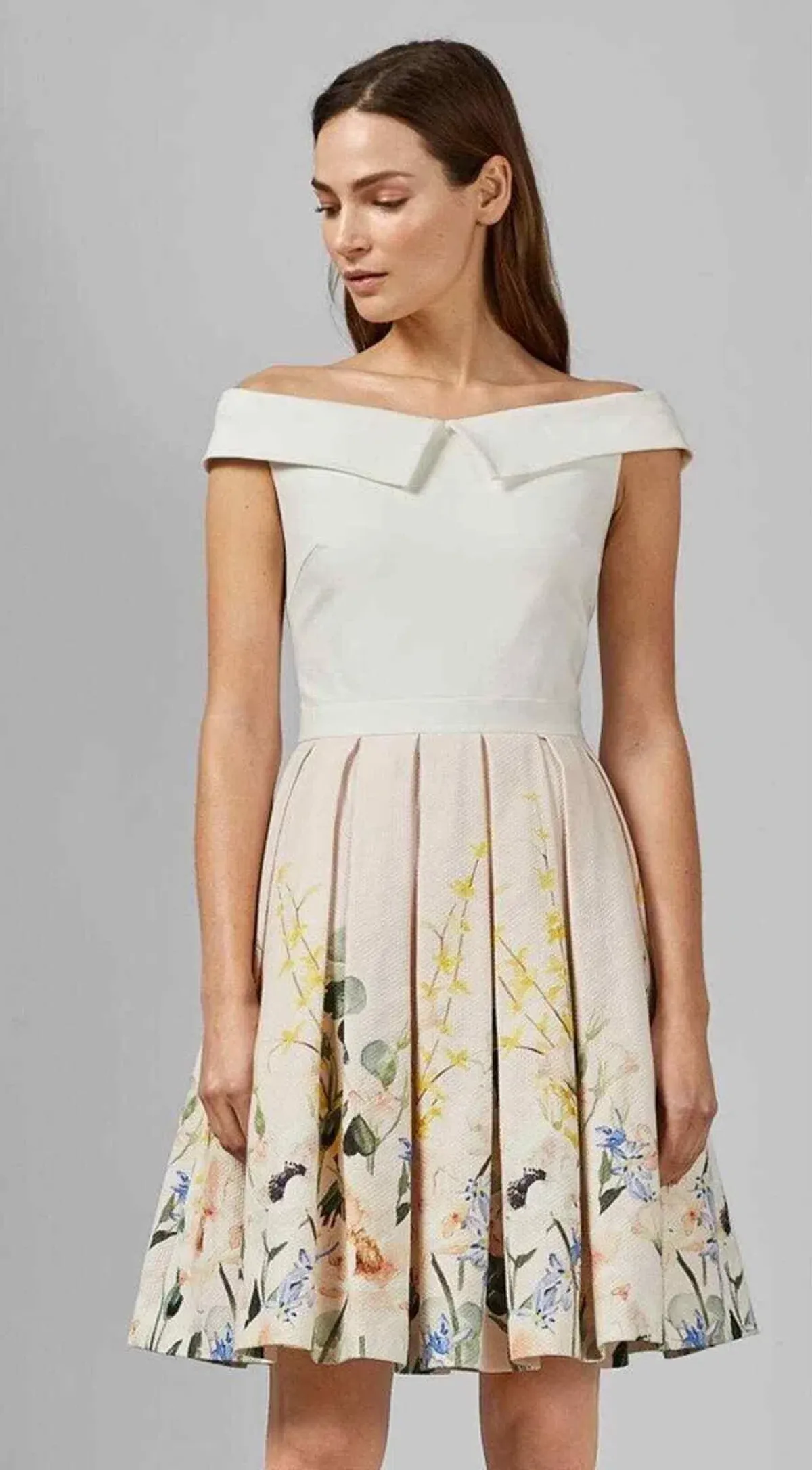 Ted Baker Oceanne Elegance Full Skirt Dress Floral Size 8 - Image 2