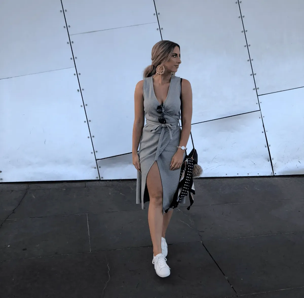 Viktoria and Woods Paloma Wrap Dress Grey Size 8 - Image 2