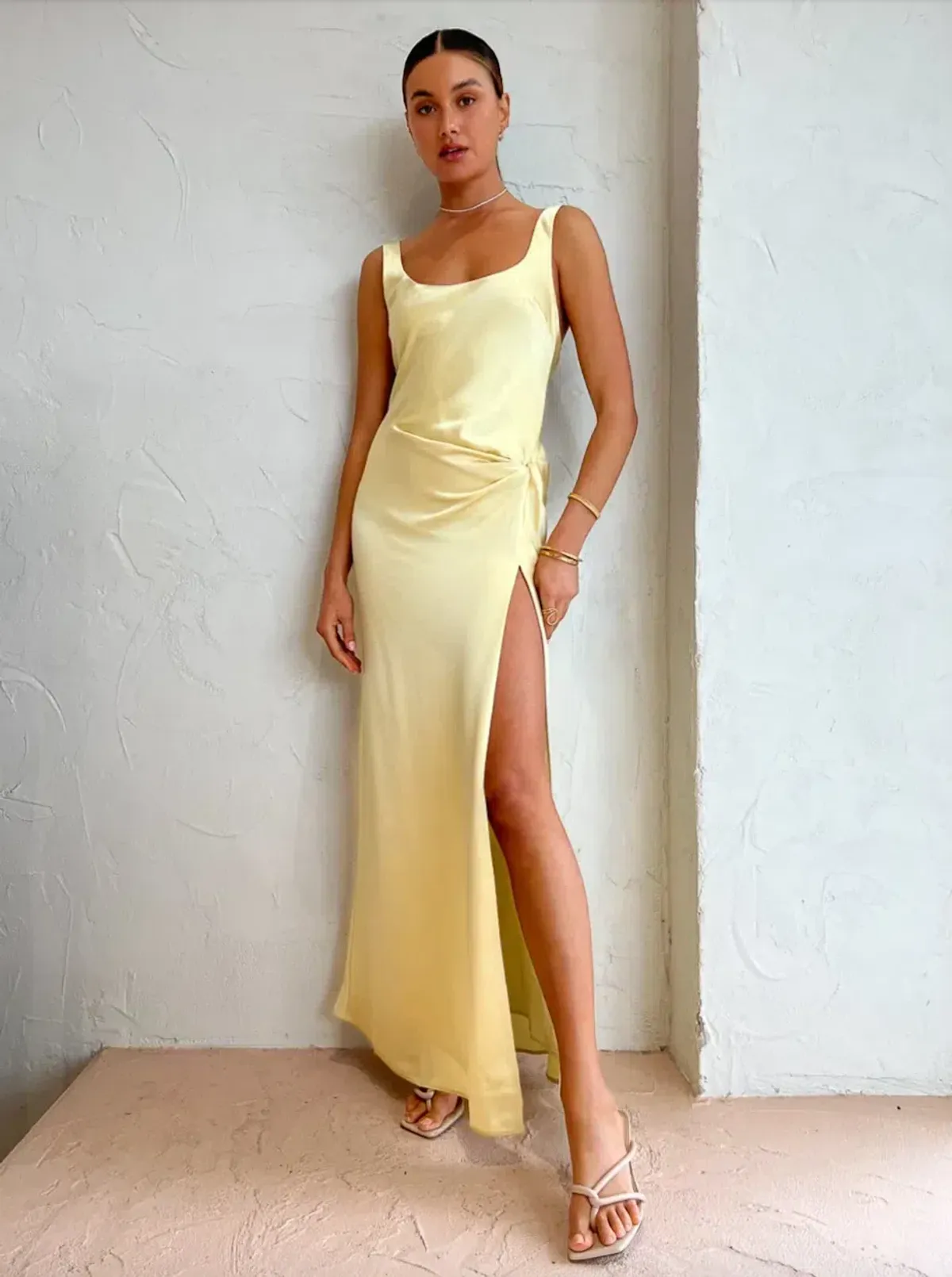Anna Quan Etta Dress Champagne/Yellow Size 12  - Image 1
