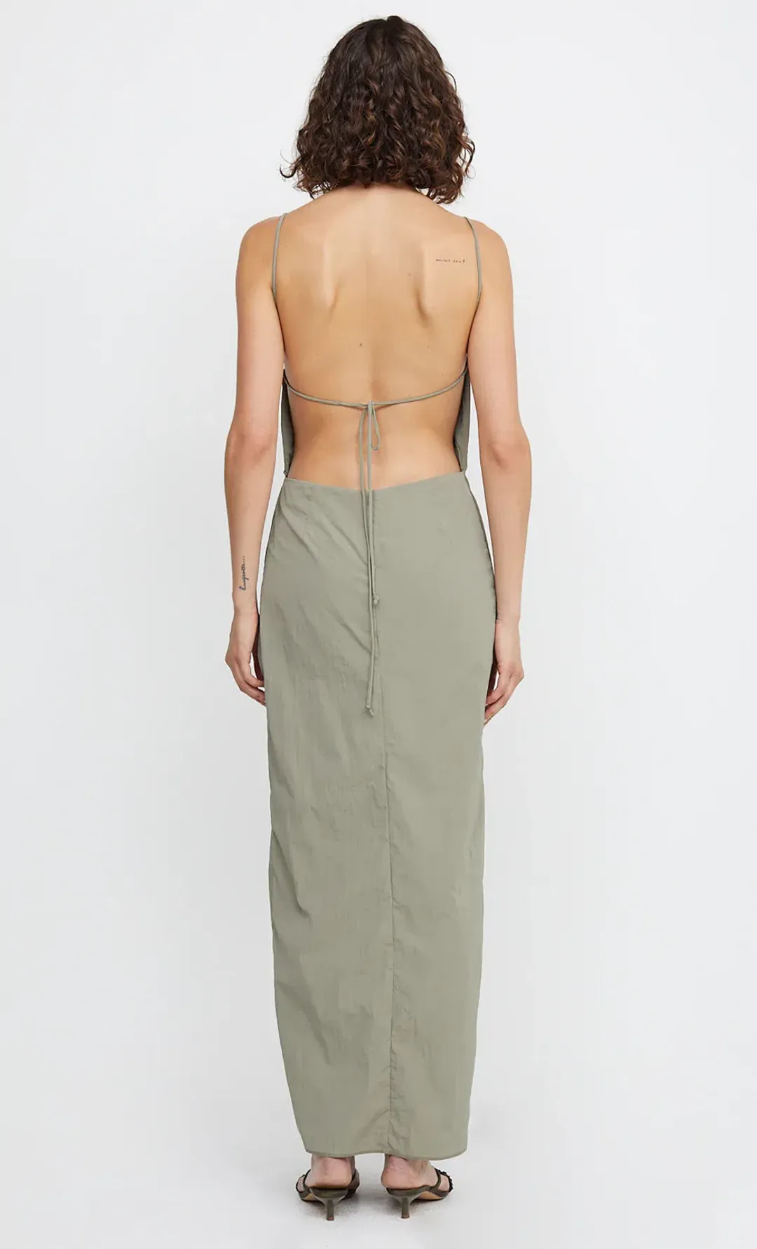 Bec & Bridge Adrianna Maxi Dress Sage Size 10 for rent on The Volte - main image