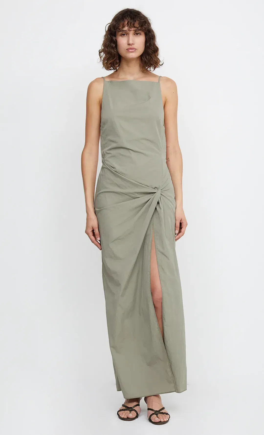 Bec & Bridge Adrianna Maxi Dress Sage Size 10 for rent on The Volte - main image