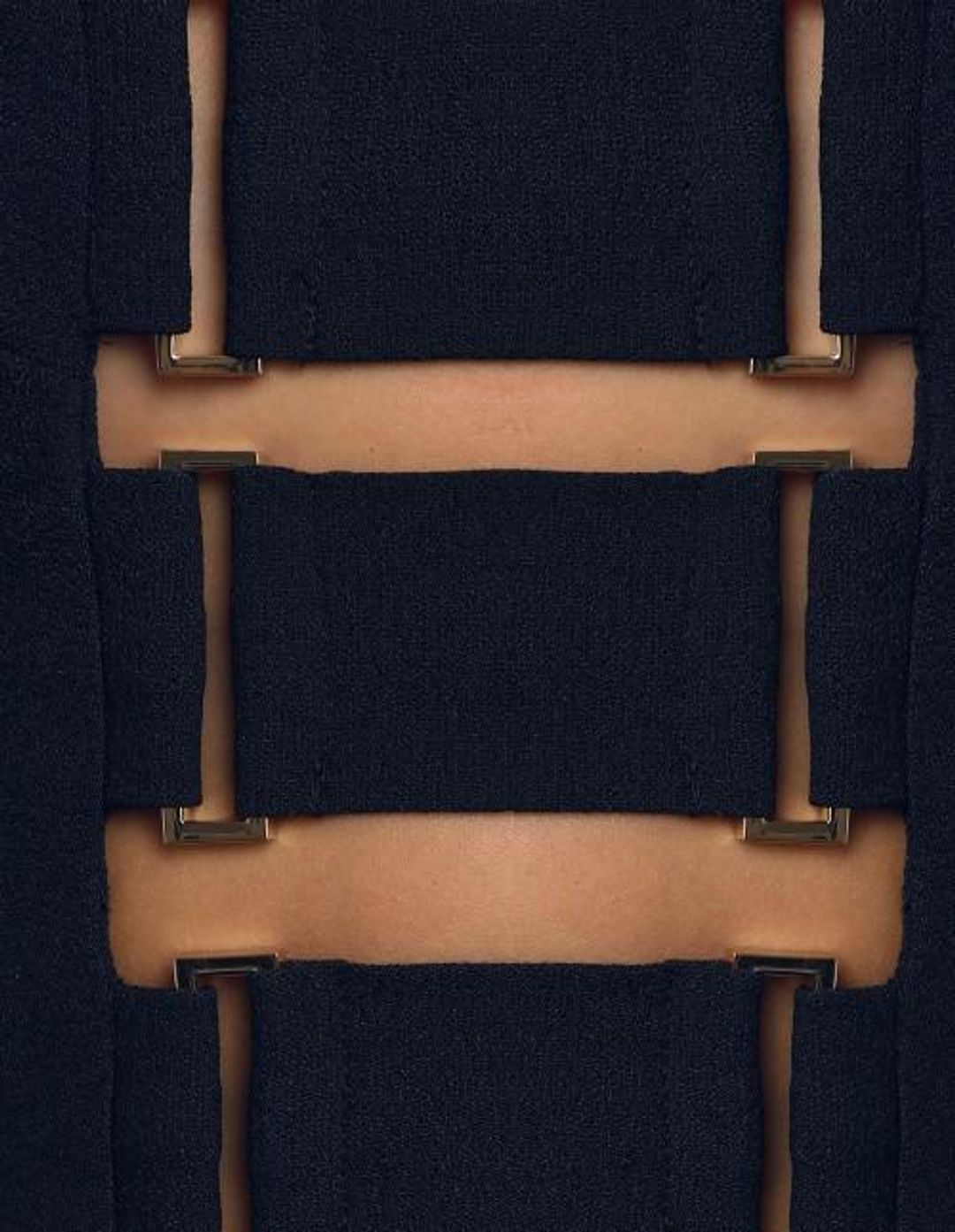 Zimmermann Stretch Crepe Buckle Jumpsuit French Navy Size 8 for rent on The Volte - main image