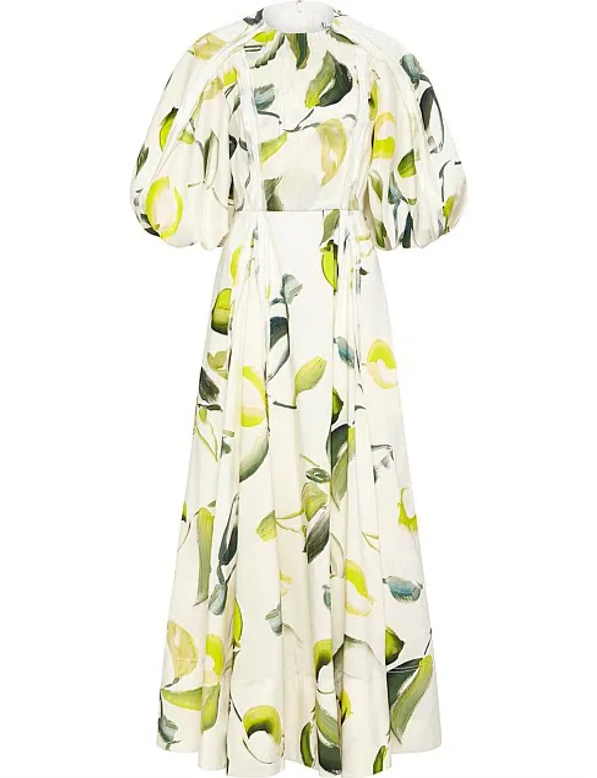 Aje Zest Midi Dress Tropical Lime Size AU 8 - Image 5