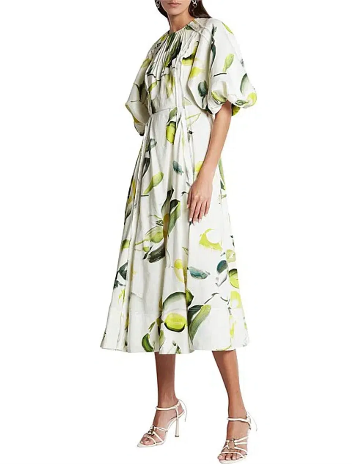 Aje Zest Midi Dress Tropical Lime Size AU 8 - Image 3