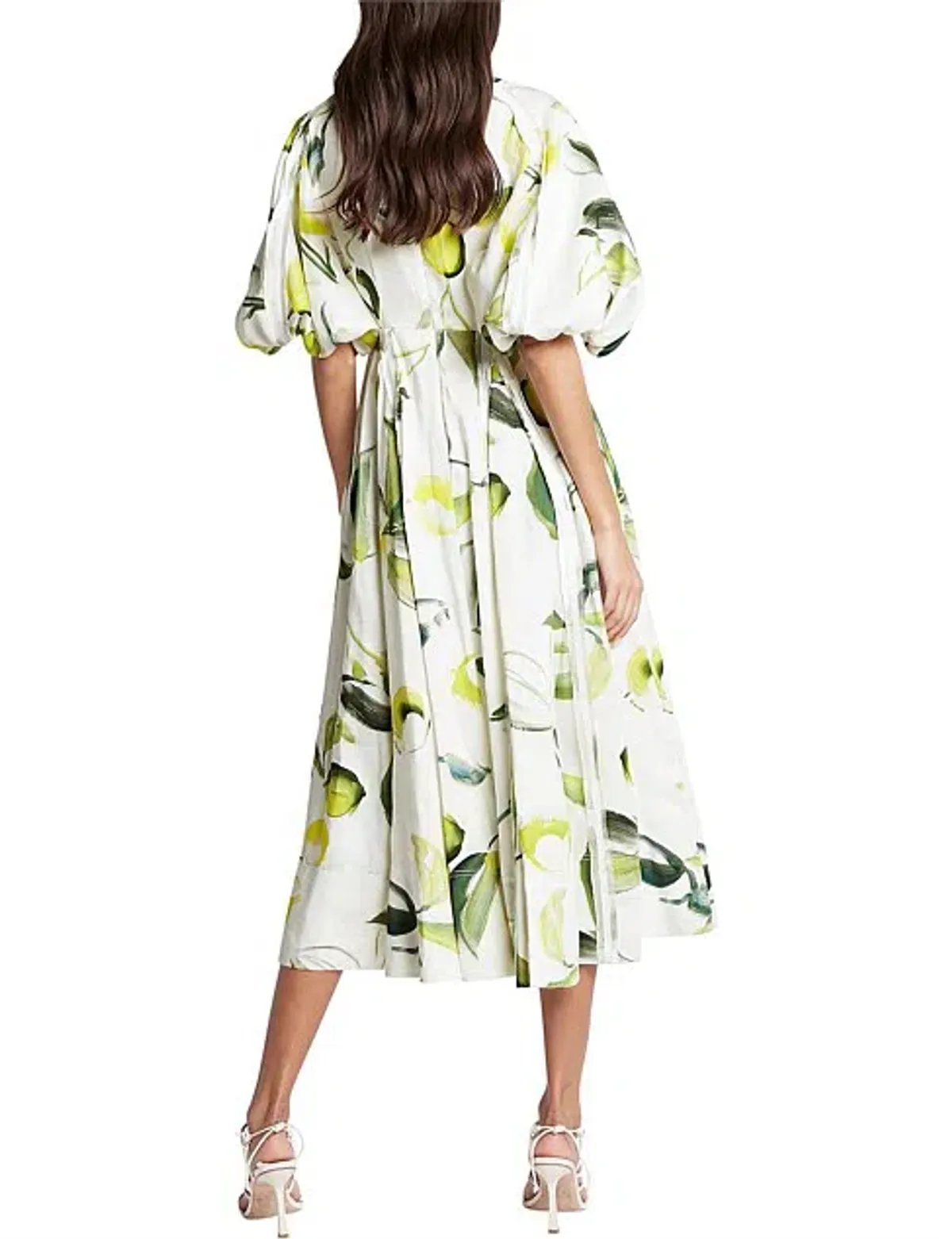 Aje Zest Midi Dress Tropical Lime Size AU 8 - Image 2