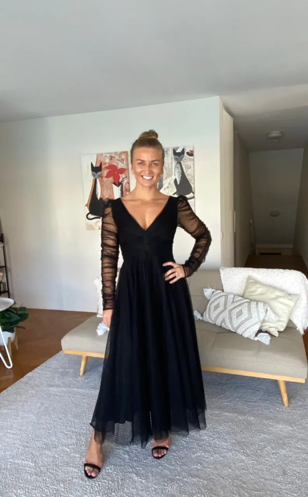 Zimmermann Espionage Ballet Tulle Midi Dress Black Size 1 / AU 10 for rent on The Volte - main image