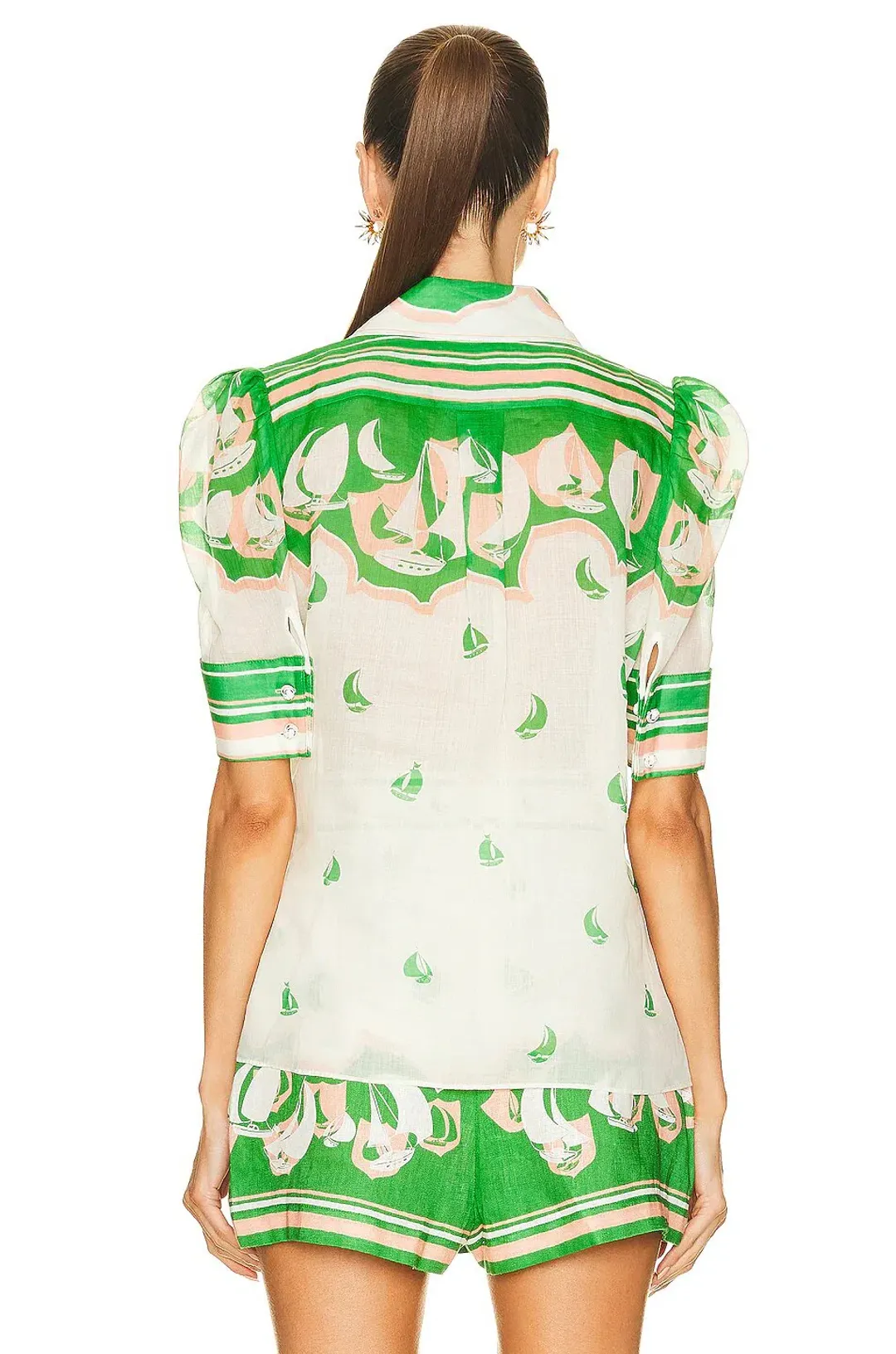 Zimmermann High Tide Sailboats Set Green Sailboats Size 1/AU 10  for rent on The Volte - main image