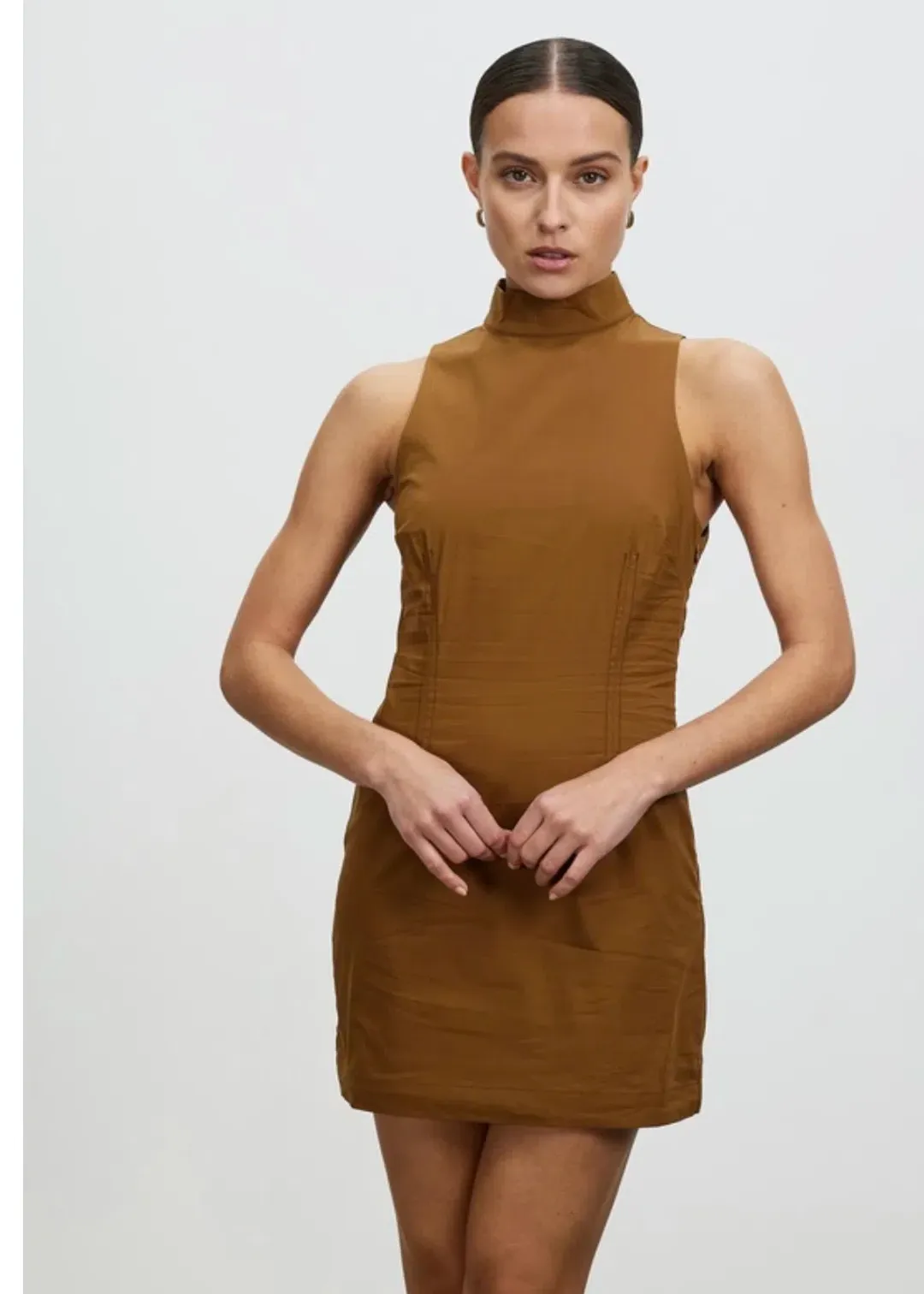 Lover Hadley Mini Dress Brown Size 8 for rent on The Volte - main image