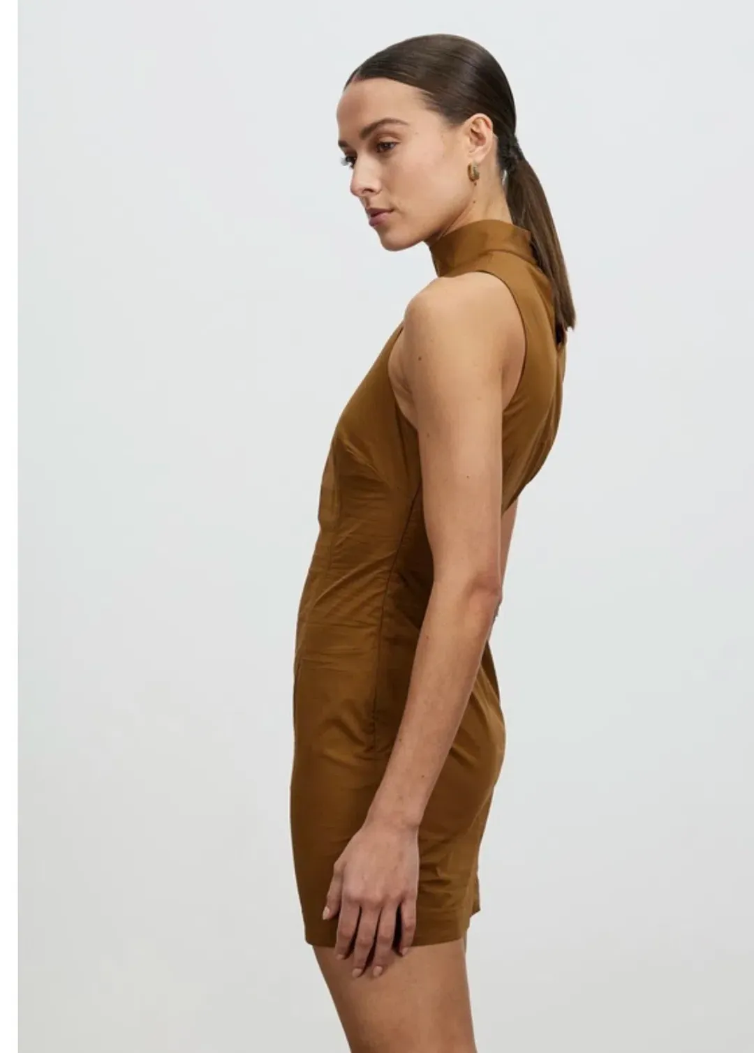 Lover Hadley Mini Dress Brown Size 8 for rent on The Volte - main image