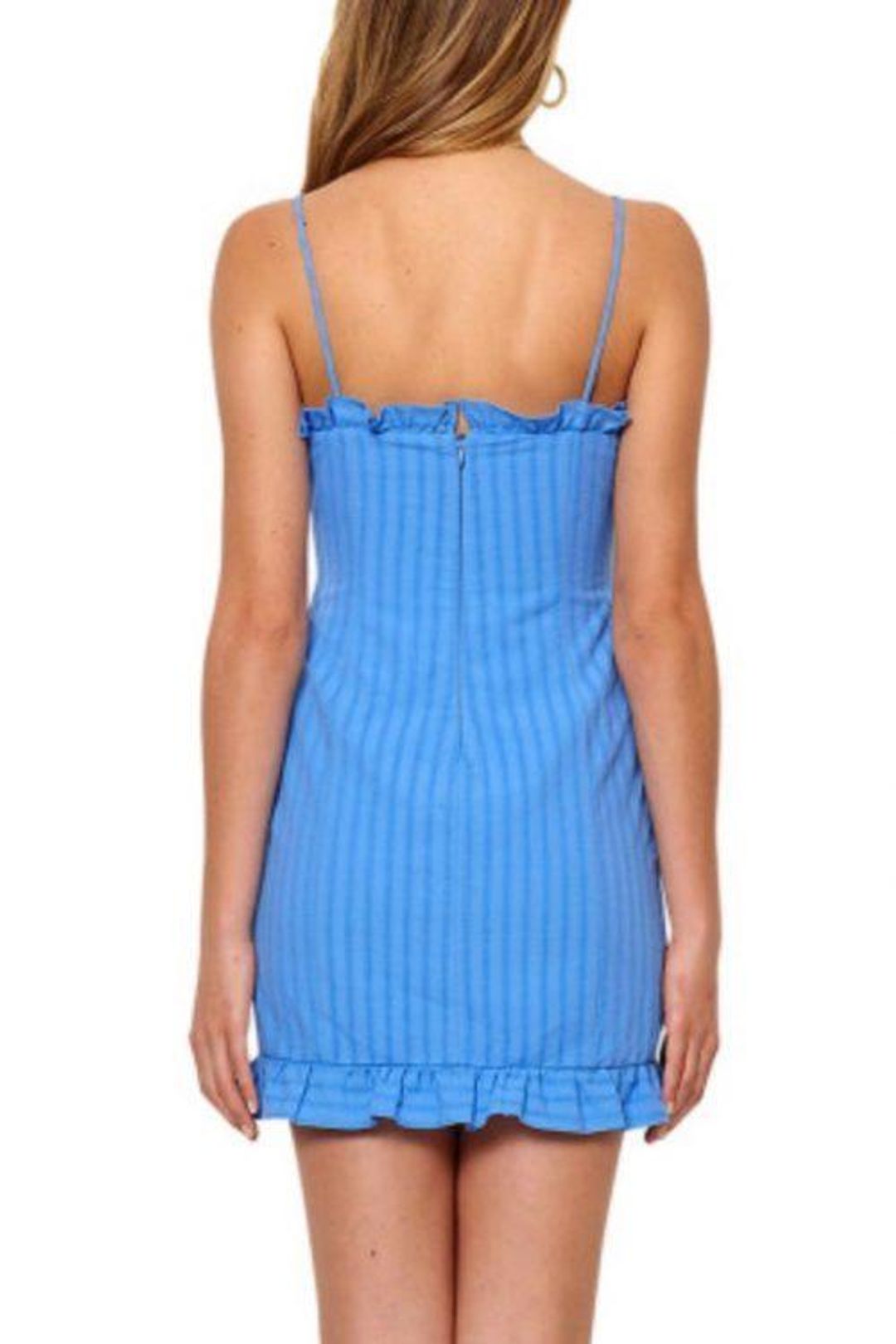 Bec & Bridge Chou Chou Mini Dress Azure Size AU 8 for rent on The Volte - main image