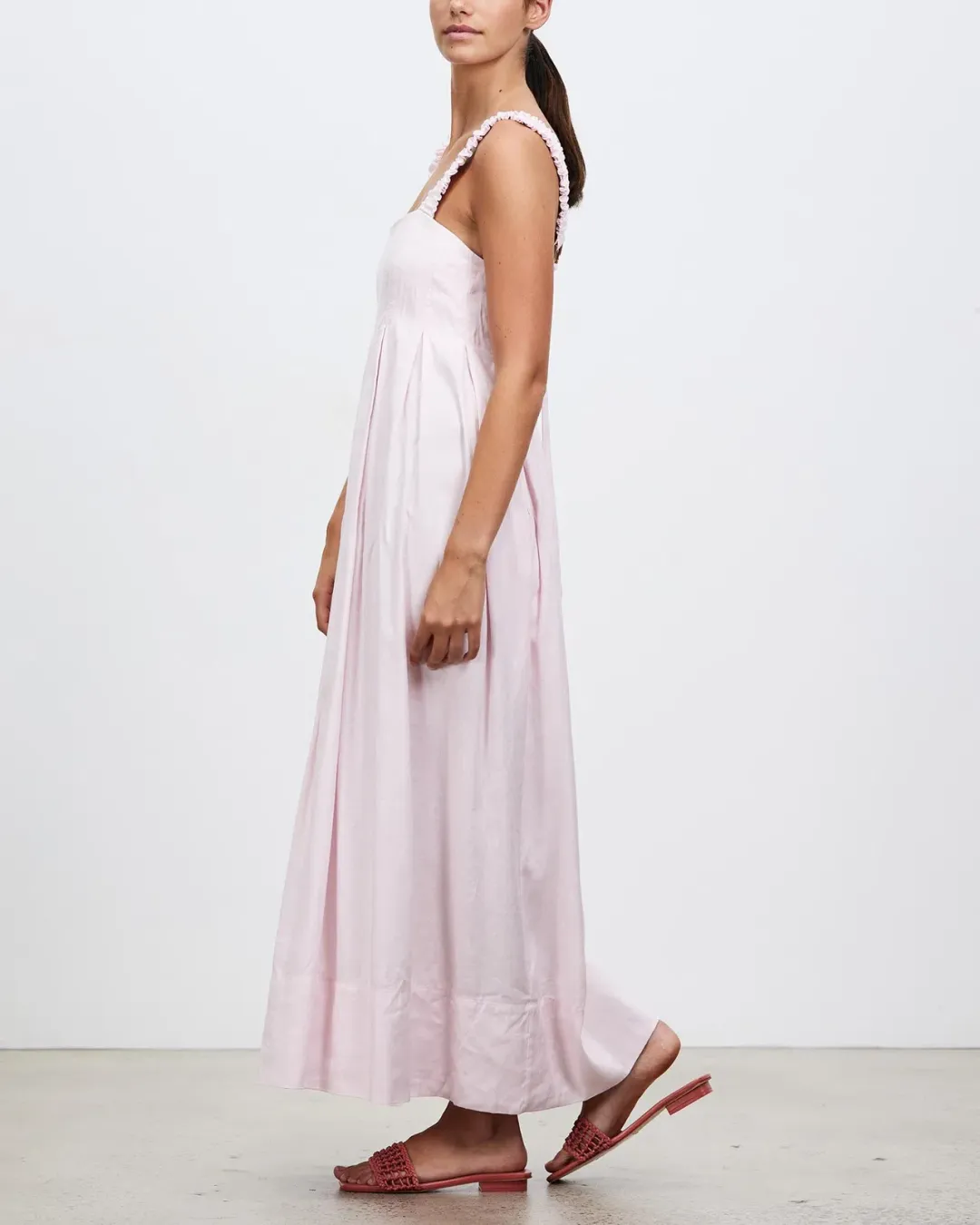 Acler Exclusive Exeter Dress Blush Size AU 8 for rent on The Volte - main image