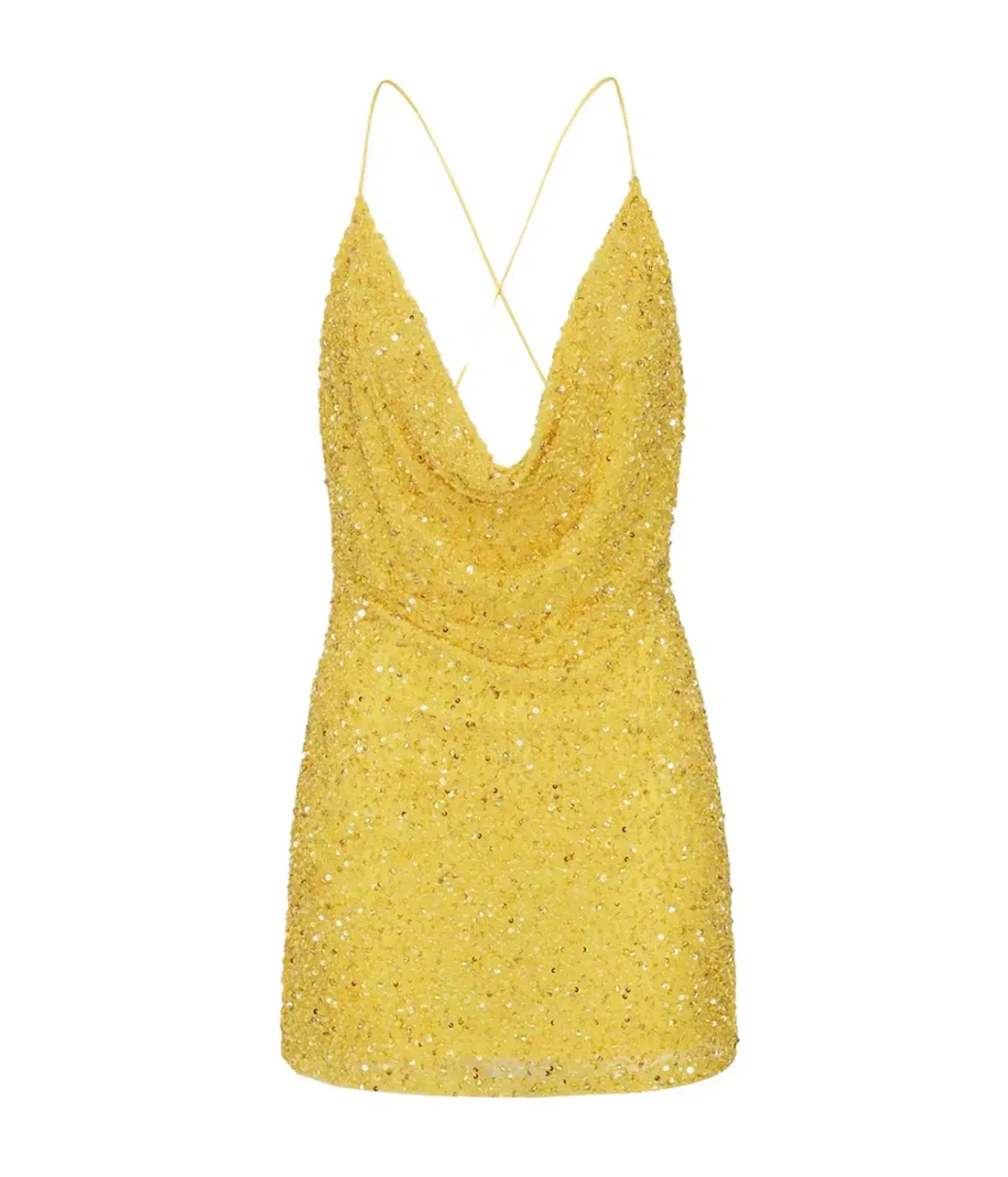 Retrofete Mich Dress in Yellow Size XS / AU 6 - Image 4