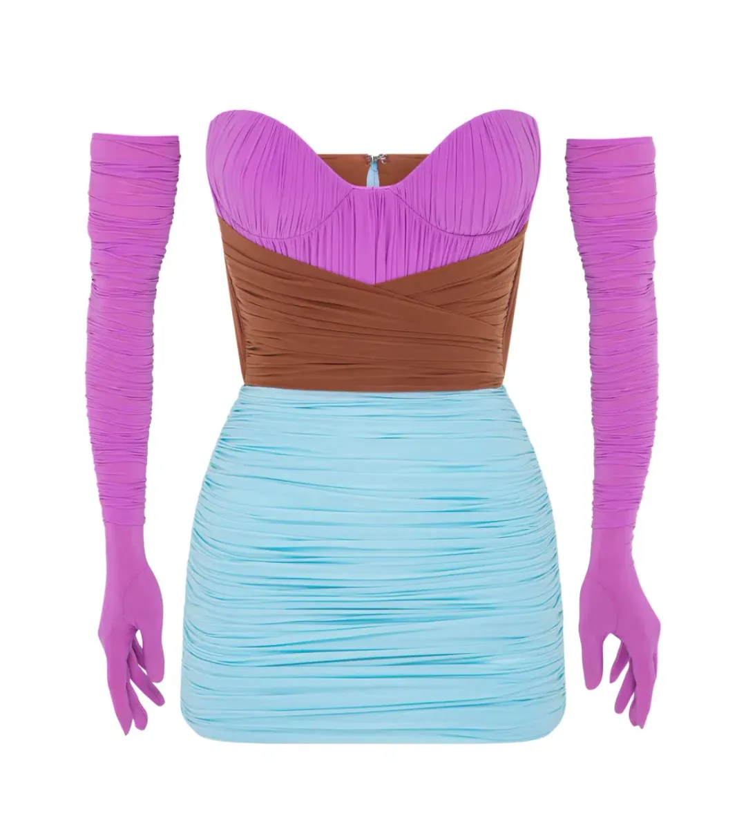 Alex Perry Stone Mini Dress Multi Size 8 for rent on The Volte - main image