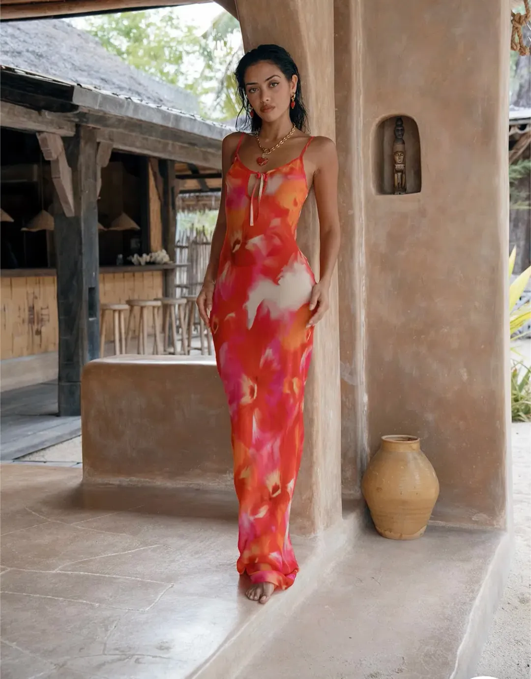 Isabelle Quinn Billie Maxi Dress Multi Size 6 for rent on The Volte - main image