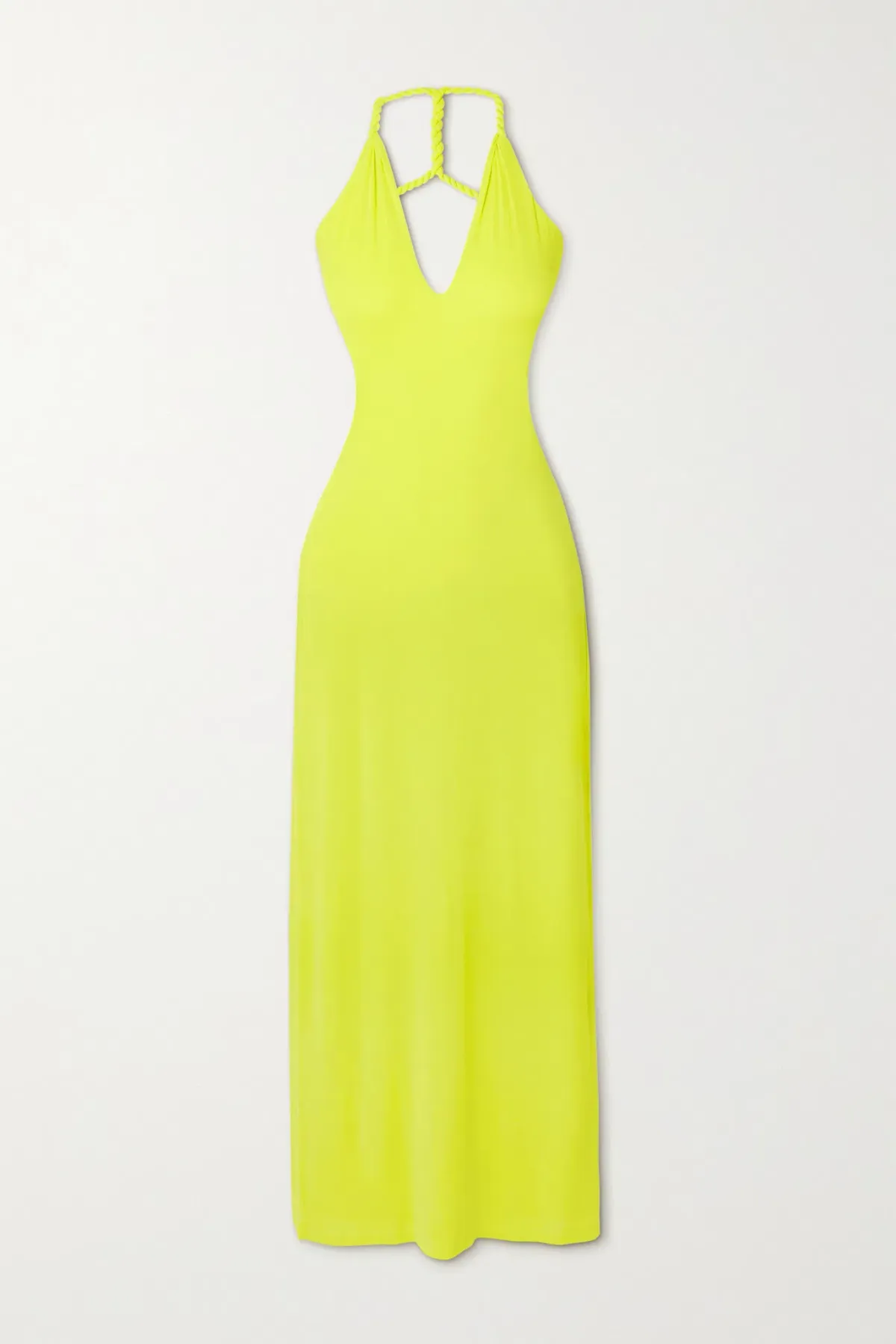 Dion Lee V-neck Rope Dress Acid Yellow Size 6 - Image 3