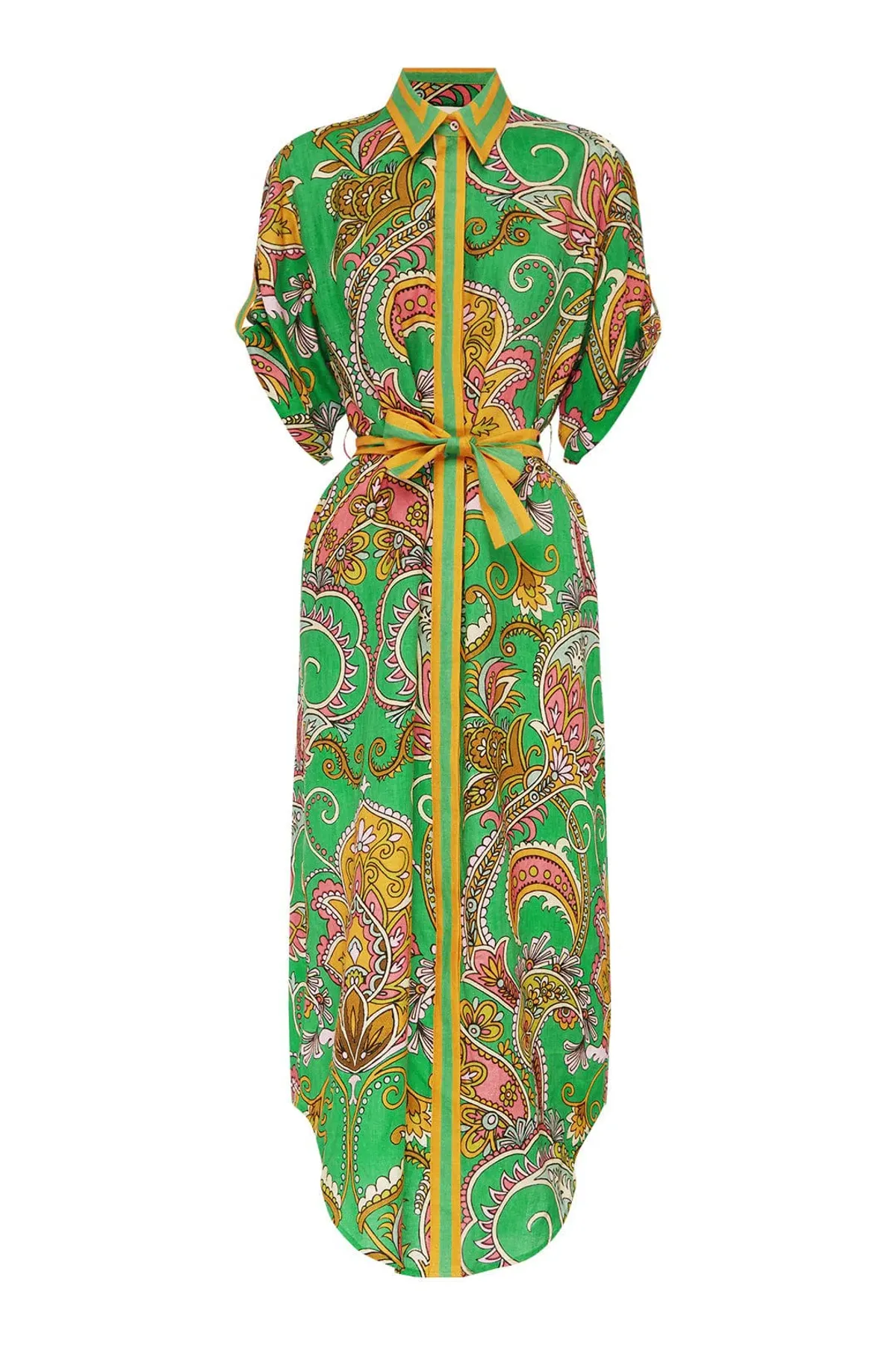 Alemais Marion Shirt Dress Green Size 14 - Image 5
