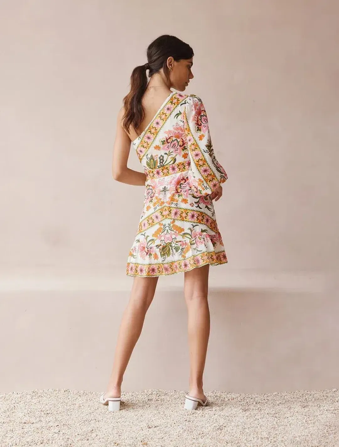 Talulah La Maison White Lotus Mini Dress Print Size 10 for rent on The Volte - main image