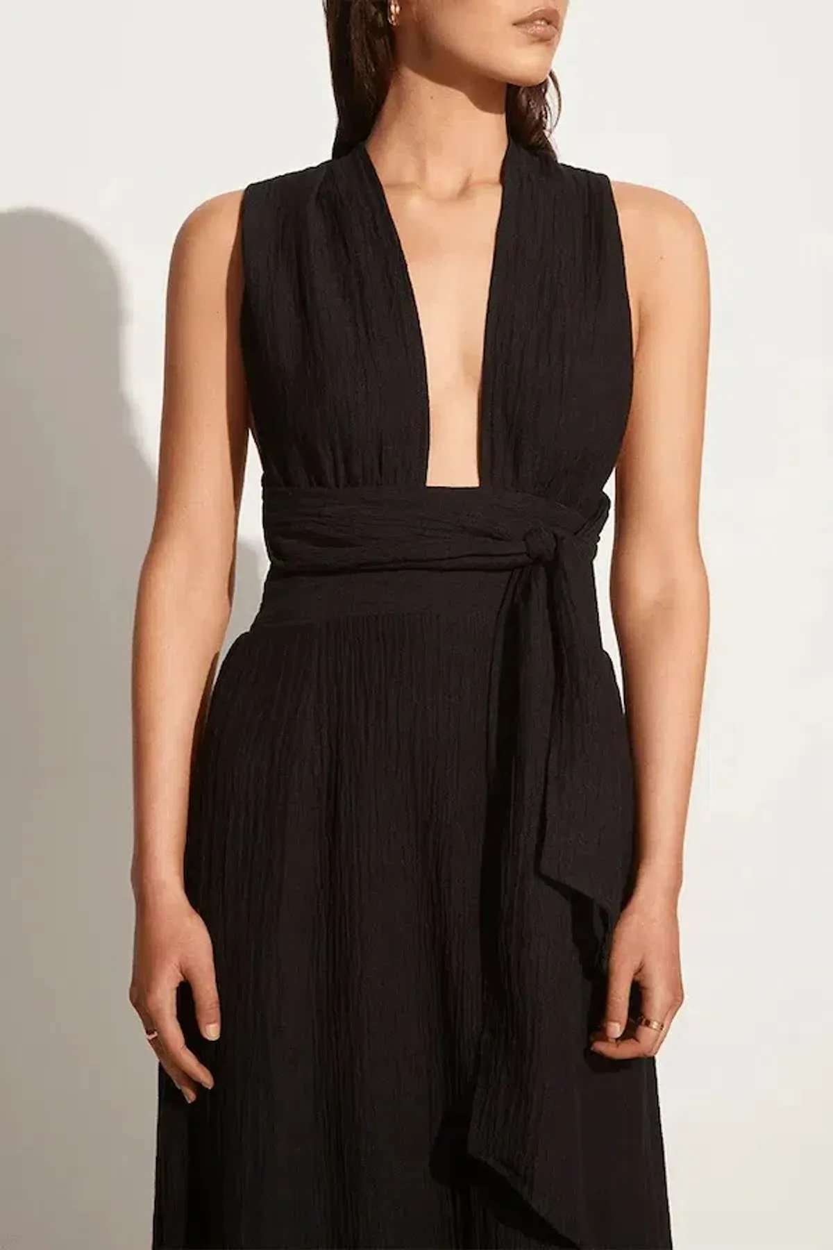 Faithfull The Brand Tropiques Maxi Dress Black Size 12 - Image 4