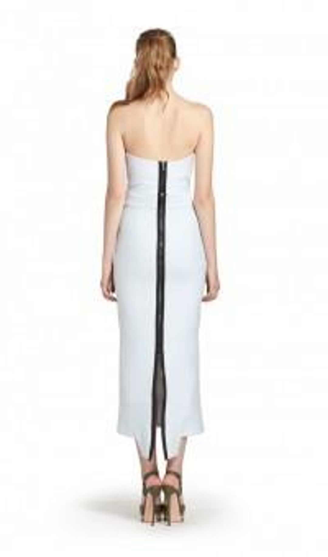 Maticevski blue emulate bustier and skirt size 6 for rent on The Volte - main image